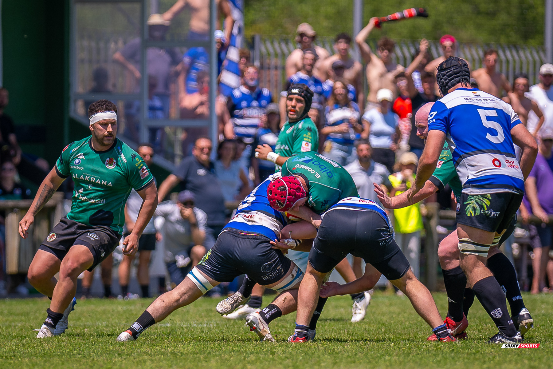  Gernika Rugby Taldea - Club de Rugby Sant Cugat - Rugby - FER 2025 - Sémi Final Ascenso - Gernika (24) vs (11) Sant Cugat (#FER25SFAGRTCRSC) Photo by: Fredy Monfoto | Siuxy Sports 2025-05-18
