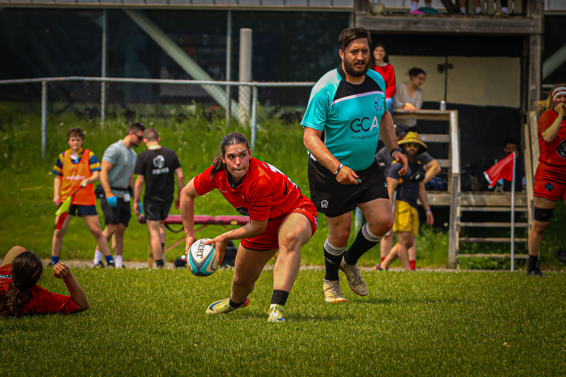  Club de Rugby de Québec - Town of Mount Royal RFC - Rugby - RQ 2025 - SL F - Club de Rugby de Québec (54) vs (12) TMR (#RQ25SLFQCTMR6) Photo by: Photo Mayarts | Siuxy Sports 2025-06-07
