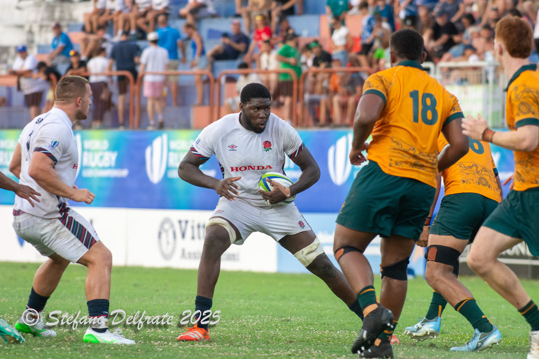  Australia U-20 national rugby union team (M) - England U-20 national rugby union team - Rugby - 2025 World Rugby U20 Championship - Australia (68) vs (40) England (#RWC25U20AUEN) Photo by: Stefano Delfrate | Siuxy Sports 2025-07-26