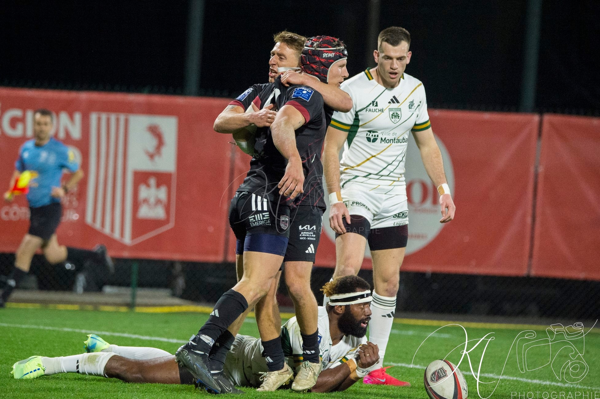  Stade niçois - US Montauban - Rugby - FFR 2025 - Pro D2 - Stade Niçois (7) vs (15) US Montauban (#PD225PD2SNUSM02) Photo by: Karine Valentin | Siuxy Sports 2025-02-21