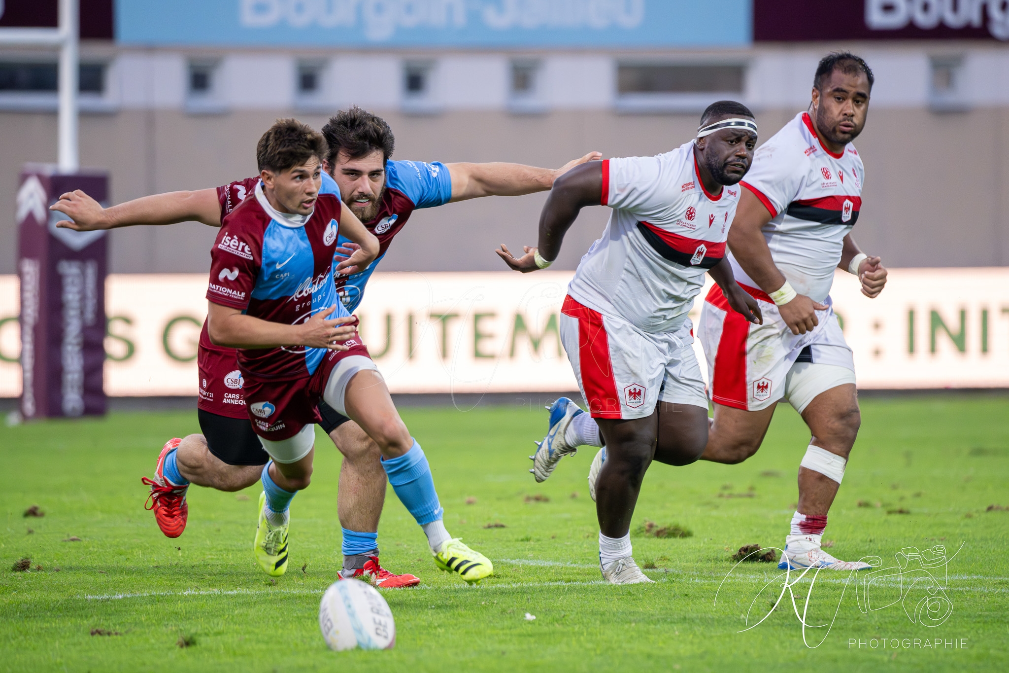  CS Bourgoin-Jallieu - Stade niçois - Rugby - FFR 2025 - Nationale - CS Bourgoin-Jallieu vs Stade Niçois (#FFR25NABJSN19) Photo by: Karine Valentin | Siuxy Sports 2025-09-06