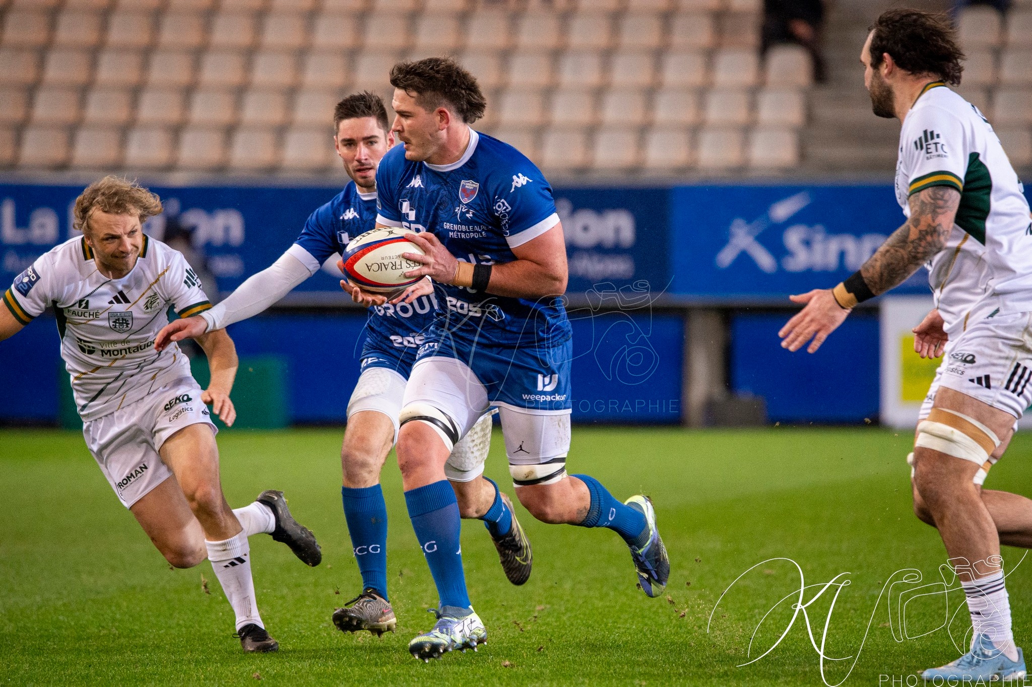 Joe POWELL -  FC Grenoble Rugby - US Montauban - Rugby - FFR 2025 - Pro D2 - FC Grenoble Rugby (35) vs (15) US Montauban (#PD225PD2FCGUSB01) Photo by: Karine Valentin | Siuxy Sports 2025-01-09