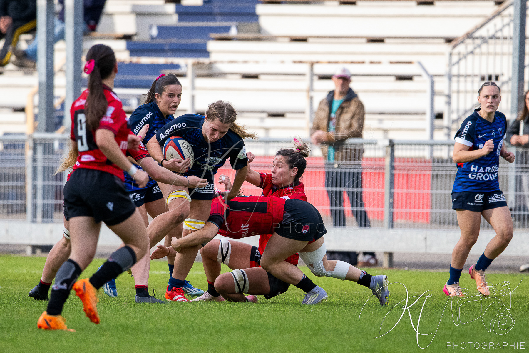 FC Grenoble Rugby - Lyon Olympique Universitaire - Rugby - FFR 2025 - Elite 1 F - Amazones FCG vs Lyon Olympique Universitaire (#FFR25E1FALOU1) Photo by: Karine Valentin | Siuxy Sports 2025-10-18