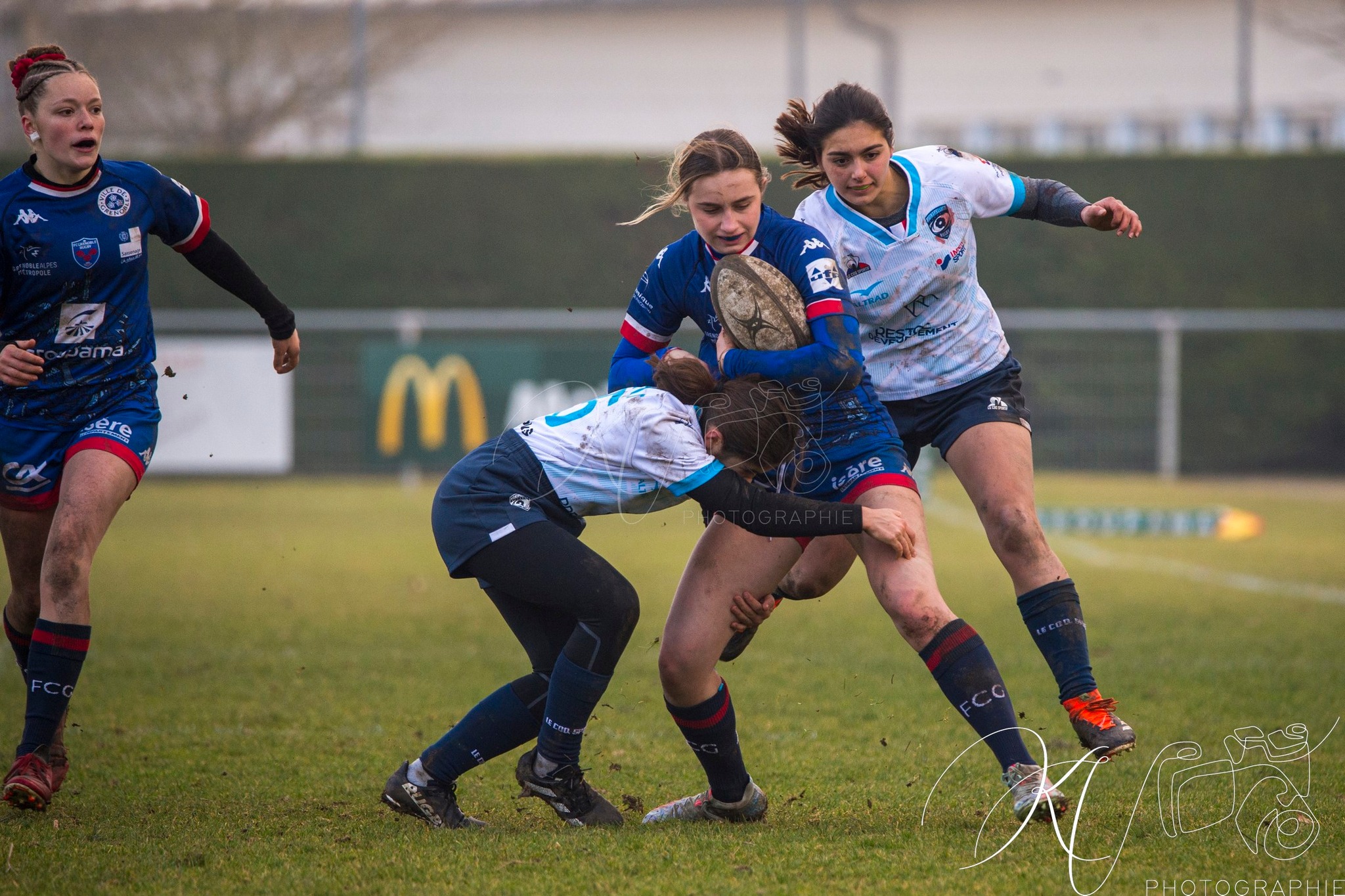  FC Grenoble Rugby - Montpellier Hérault Rugby - Rugby - FFR 2025 - U-18 Fém - Grenoble vs Montpellier (#FFR25U18GREMON1) Photo by: Karine Valentin | Siuxy Sports 2025-01-18