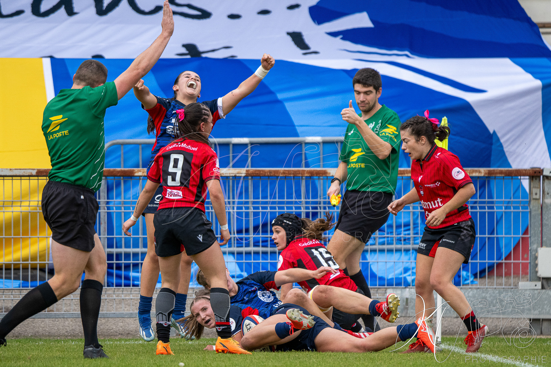  FC Grenoble Rugby - Lyon Olympique Universitaire - Rugby - FFR 2025 - Elite 1 F - Amazones FCG vs Lyon Olympique Universitaire (#FFR25E1FALOU1) Photo by: Karine Valentin | Siuxy Sports 2025-10-18