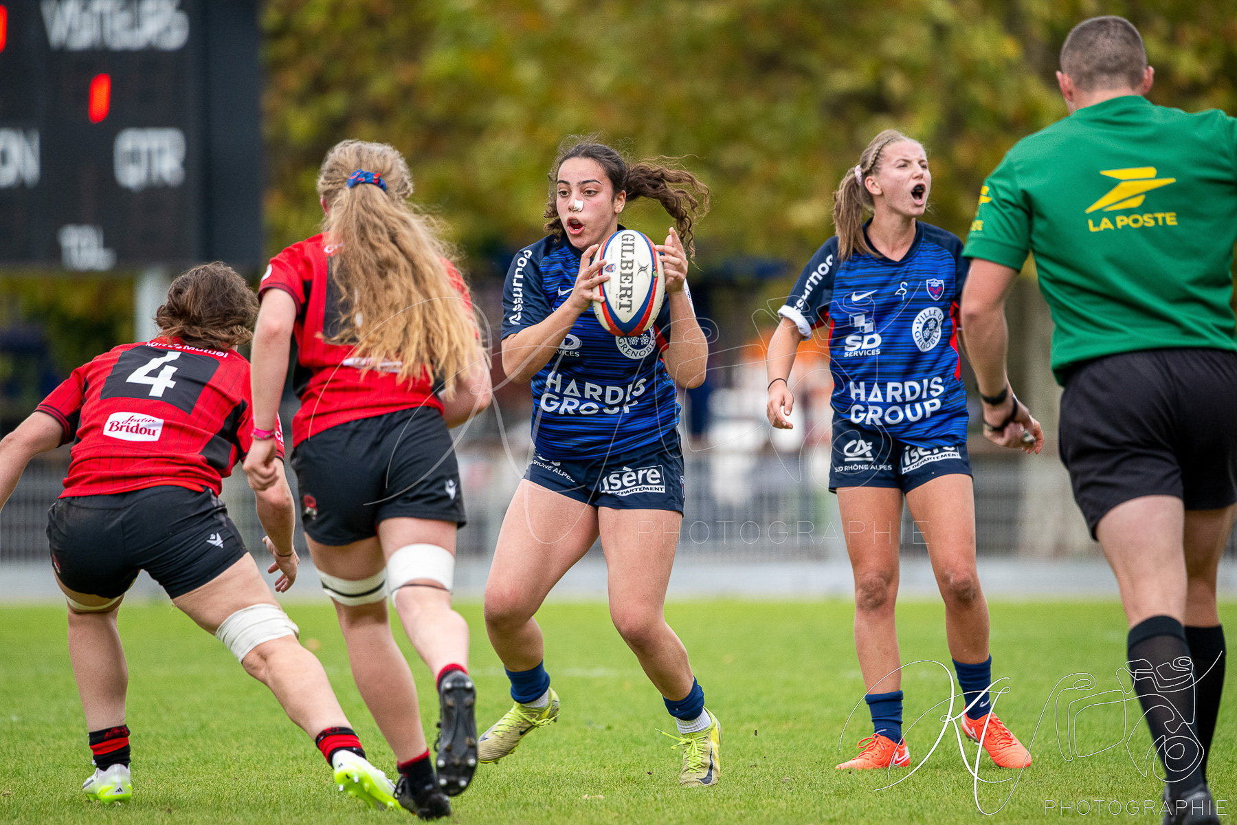  FC Grenoble Rugby - Lyon Olympique Universitaire - Rugby - FFR 2025 - Elite 1 F - Amazones FCG vs Lyon Olympique Universitaire (#FFR25E1FALOU1) Photo by: Karine Valentin | Siuxy Sports 2025-10-18