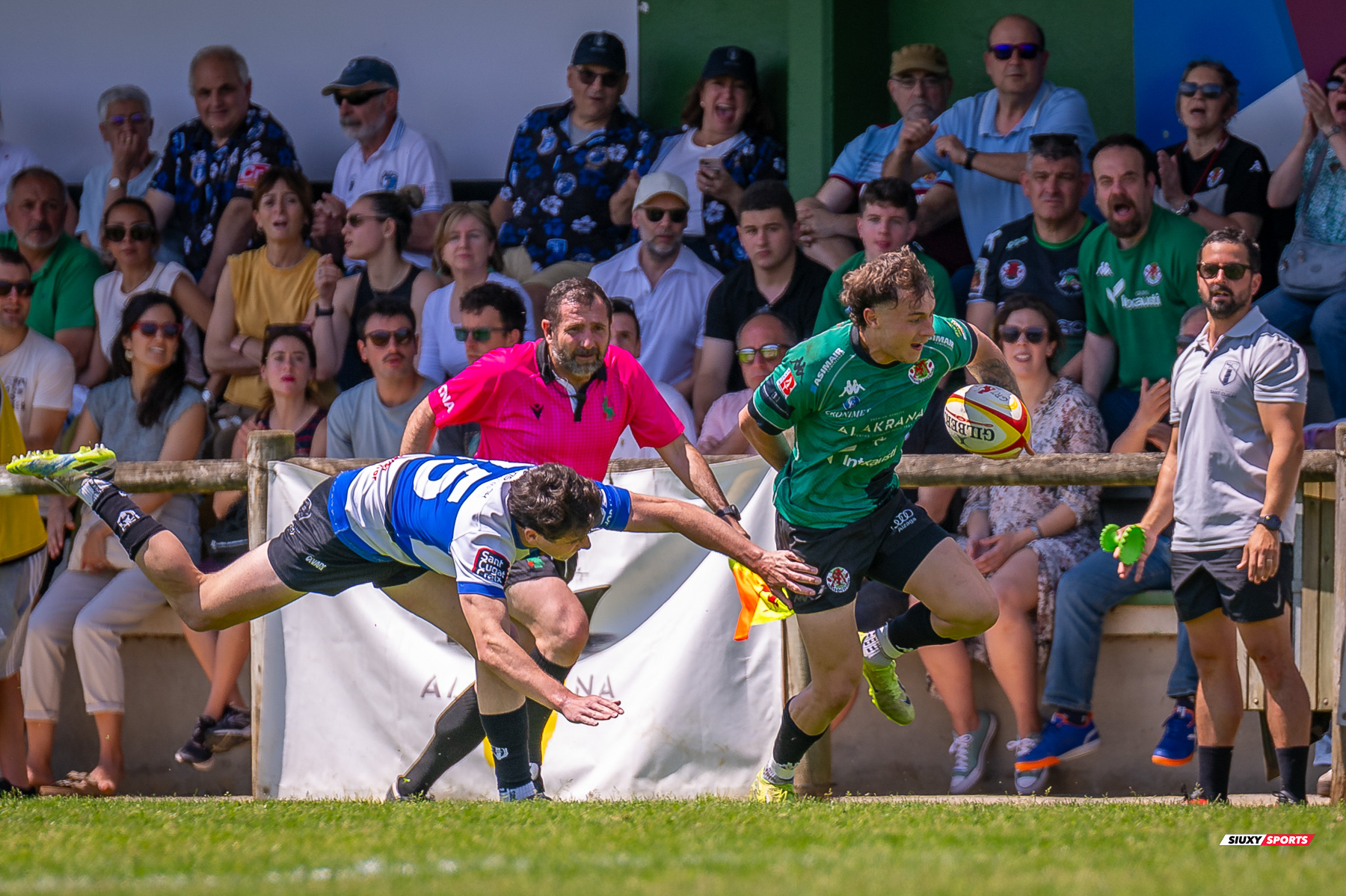  Gernika Rugby Taldea - Club de Rugby Sant Cugat - Rugby - FER 2025 - Sémi Final Ascenso - Gernika (24) vs (11) Sant Cugat (#FER25SFAGRTCRSC) Photo by: Fredy Monfoto | Siuxy Sports 2025-05-18