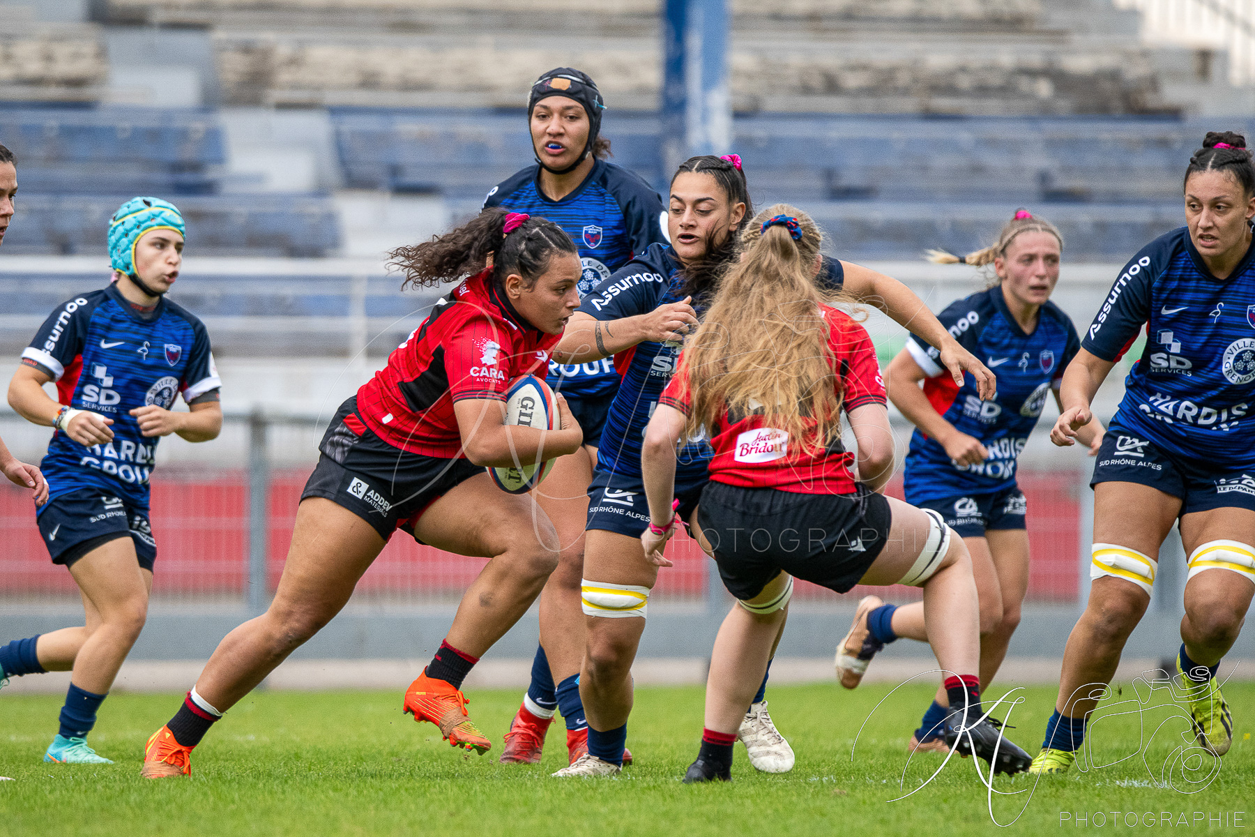  FC Grenoble Rugby - Lyon Olympique Universitaire - Rugby - FFR 2025 - Elite 1 F - Amazones FCG vs Lyon Olympique Universitaire (#FFR25E1FALOU1) Photo by: Karine Valentin | Siuxy Sports 2025-10-18