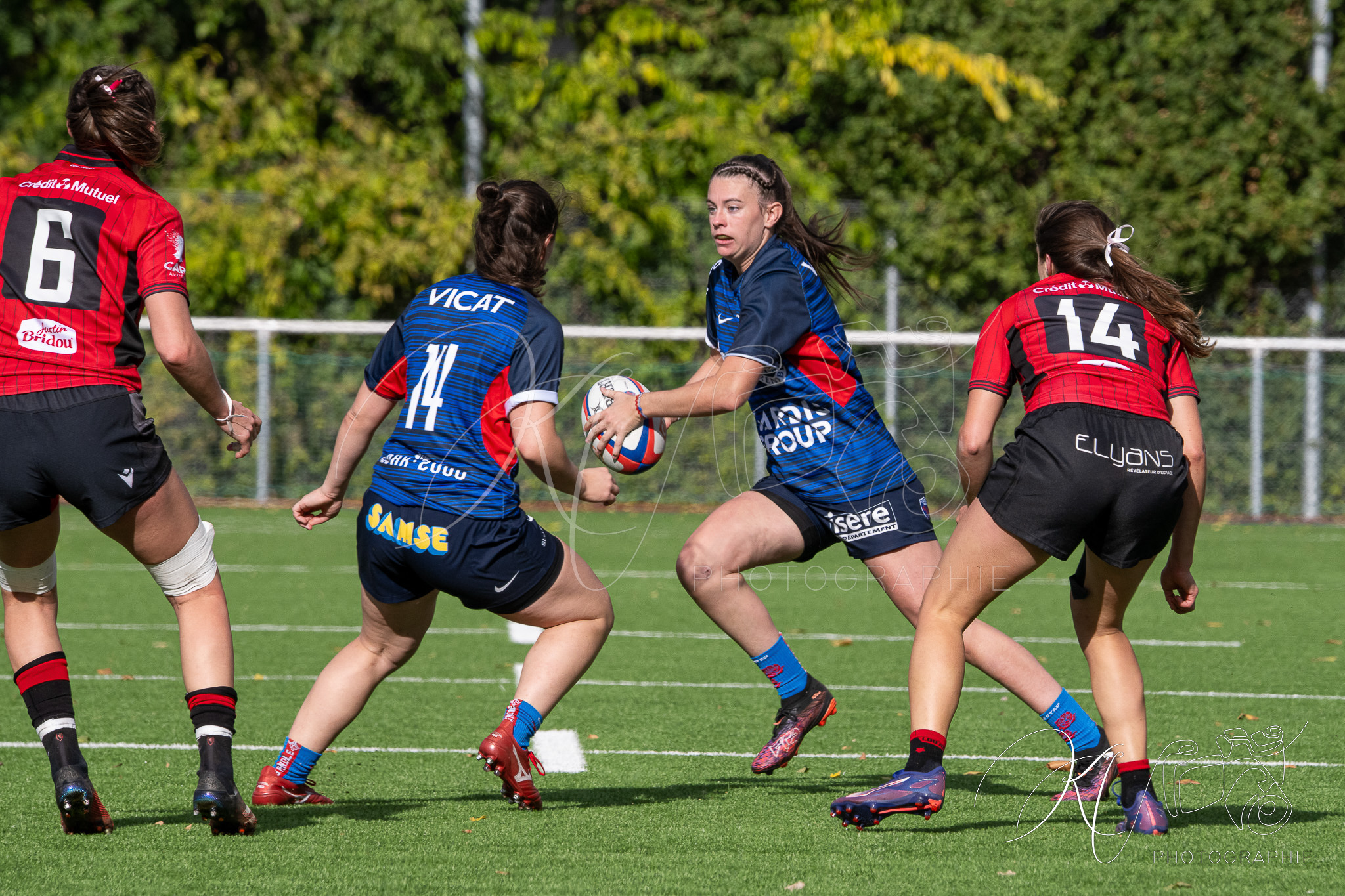  FC Grenoble Rugby - Lyon Olympique Universitaire - Rugby - FFR 2025 - Reserve Élite F - FC Grenoble vs Lyon Olympique Universitaire (#FFR25REFGL10) Photo by: Karine Valentin | Siuxy Sports 2025-10-05