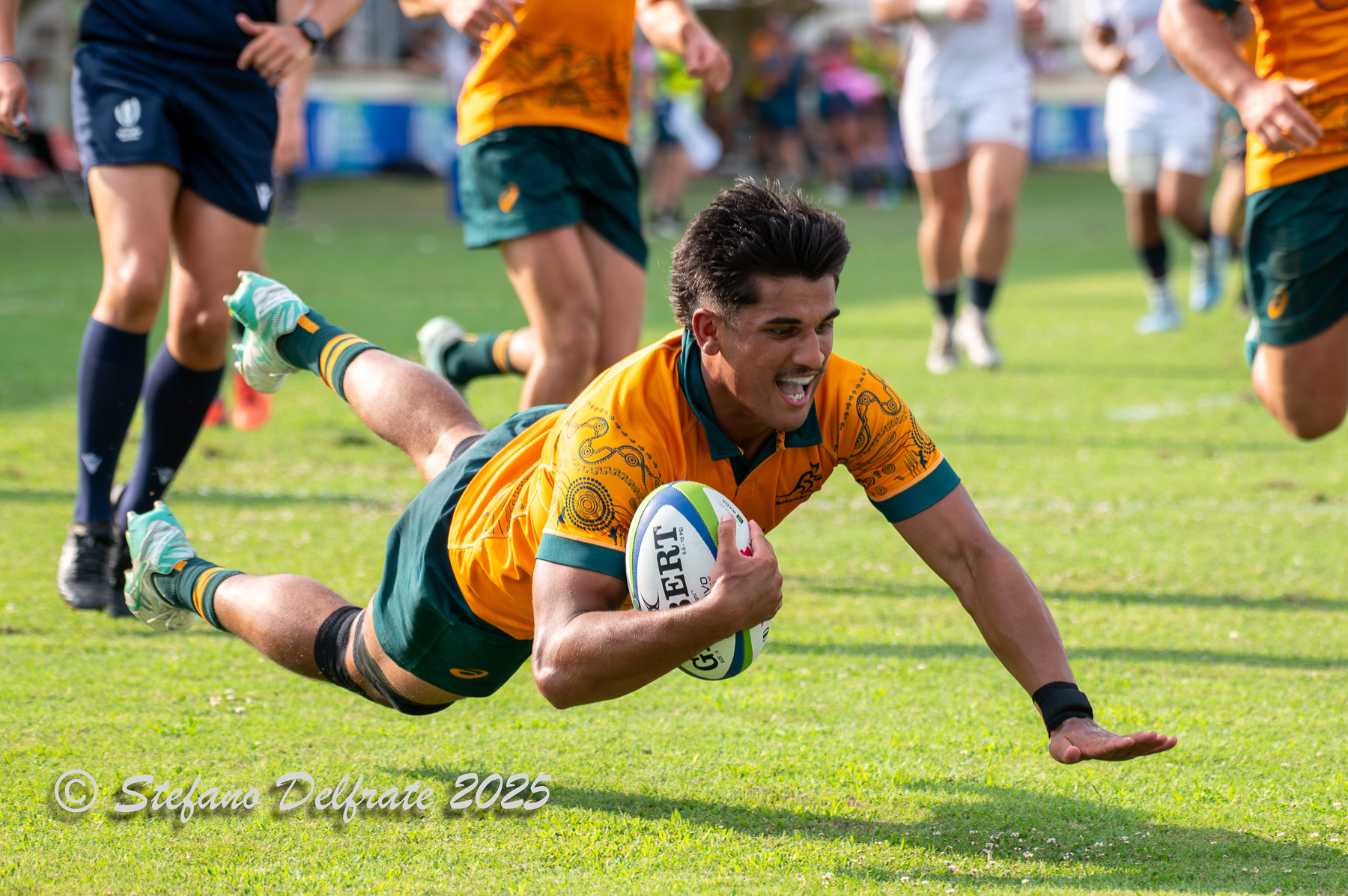  Australia U-20 national rugby union team (M) - England U-20 national rugby union team - Rugby - 2025 World Rugby U20 Championship - Australia (68) vs (40) England (#RWC25U20AUEN) Photo by: Stefano Delfrate | Siuxy Sports 2025-07-26