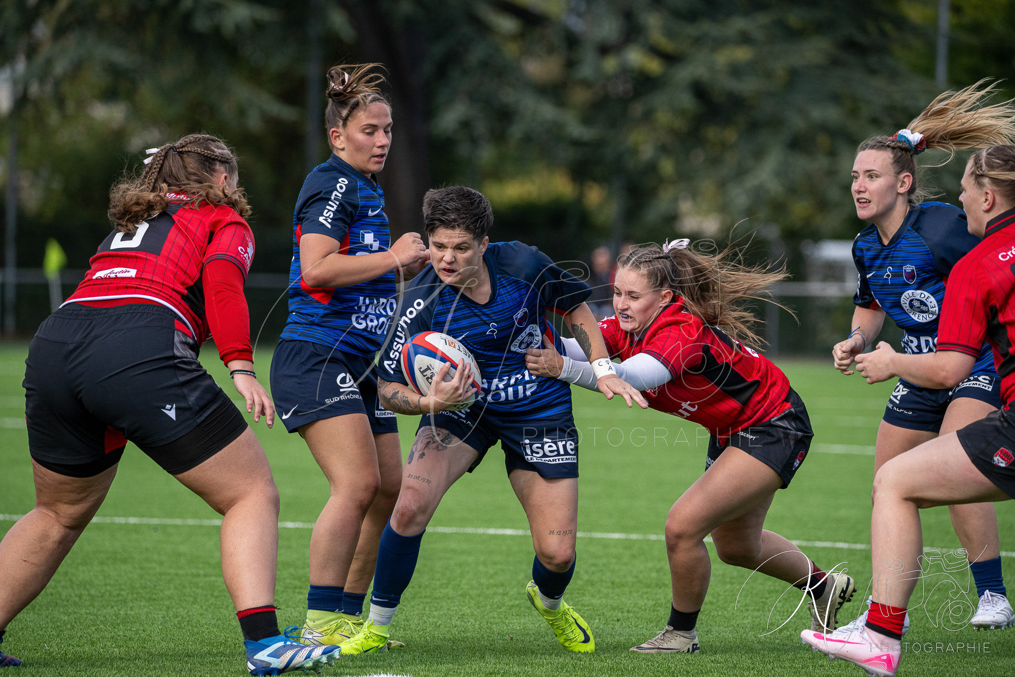 FC Grenoble Rugby - Lyon Olympique Universitaire - Rugby - FFR 2025 - Reserve Élite F - FC Grenoble vs Lyon Olympique Universitaire (#FFR25REFGL10) Photo by: Karine Valentin | Siuxy Sports 2025-10-05