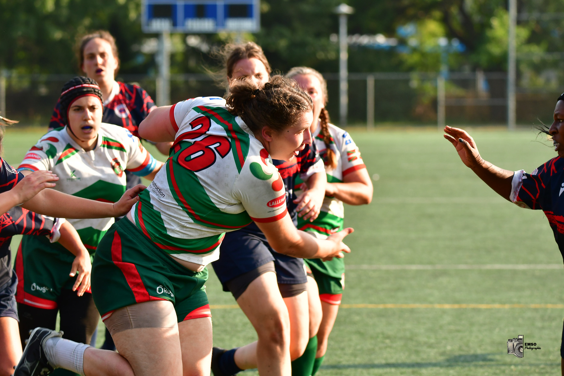  Rugby Club de Montréal - Braves de Trois-Rivières - Rugby - RQ 2025 - LPR2 F - Demi Finale - RCM (48) vs (14) Braves de Trois-Rivières (#RQ25LP2FRCMB8) Photo by: emso photo | Siuxy Sports 2025-08-09