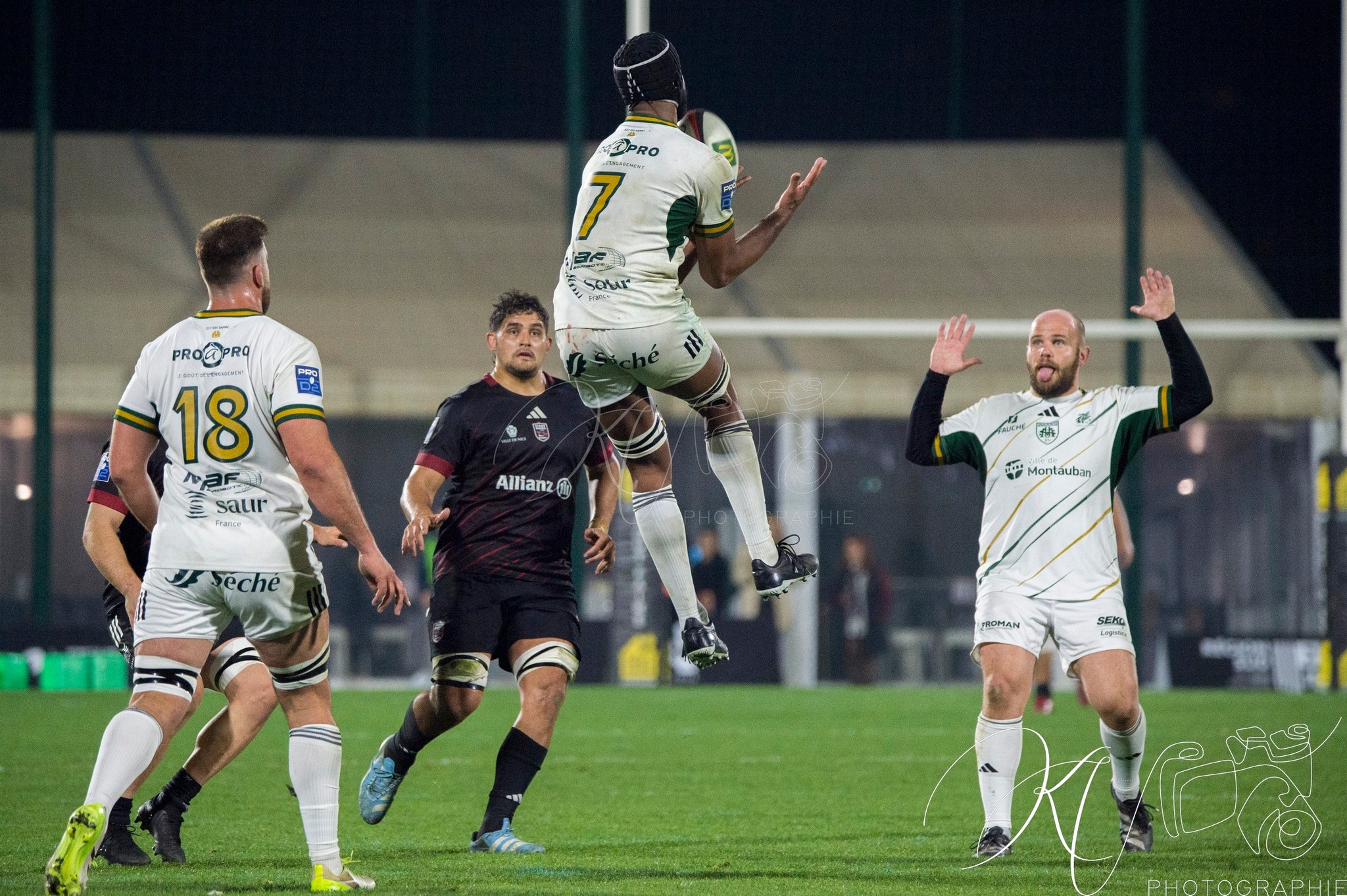  Stade niçois - US Montauban - Rugby - FFR 2025 - Pro D2 - Stade Niçois (7) vs (15) US Montauban (#PD225PD2SNUSM02) Photo by: Karine Valentin | Siuxy Sports 2025-02-21