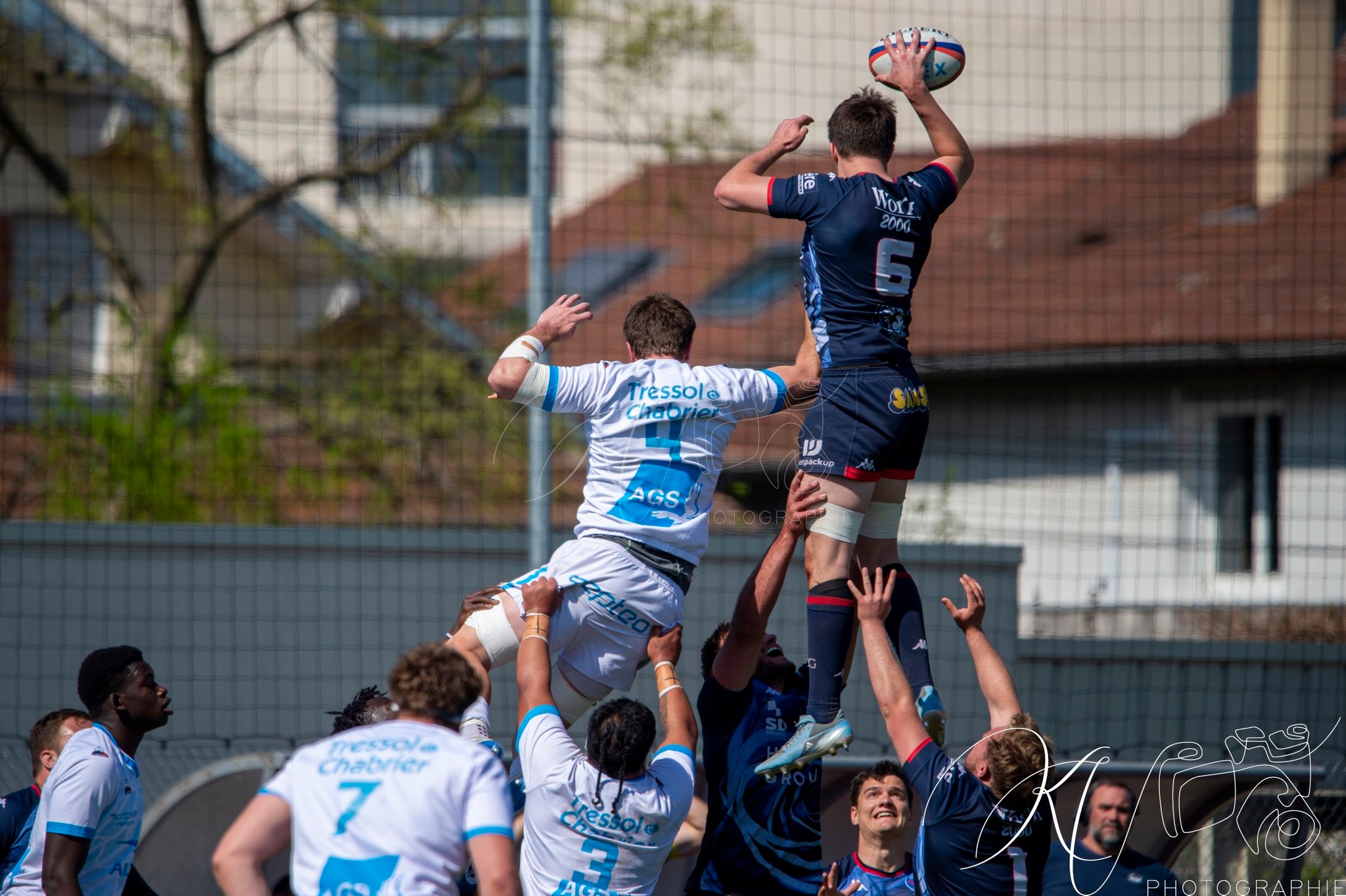  FC Grenoble Rugby - Montpellier Hérault Rugby - Rugby - FFR 2025 - Espoirs - FC Grenoble vs Montpellier (#FFR25ESPFCGMON) Photo by: Karine Valentin | Siuxy Sports 2025-04-04