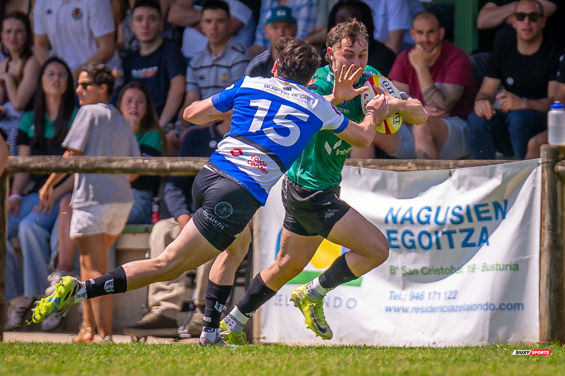  Gernika Rugby Taldea - Club de Rugby Sant Cugat - Rugby - FER 2025 - Sémi Final Ascenso - Gernika (24) vs (11) Sant Cugat (#FER25SFAGRTCRSC) Photo by: Fredy Monfoto | Siuxy Sports 2025-05-18