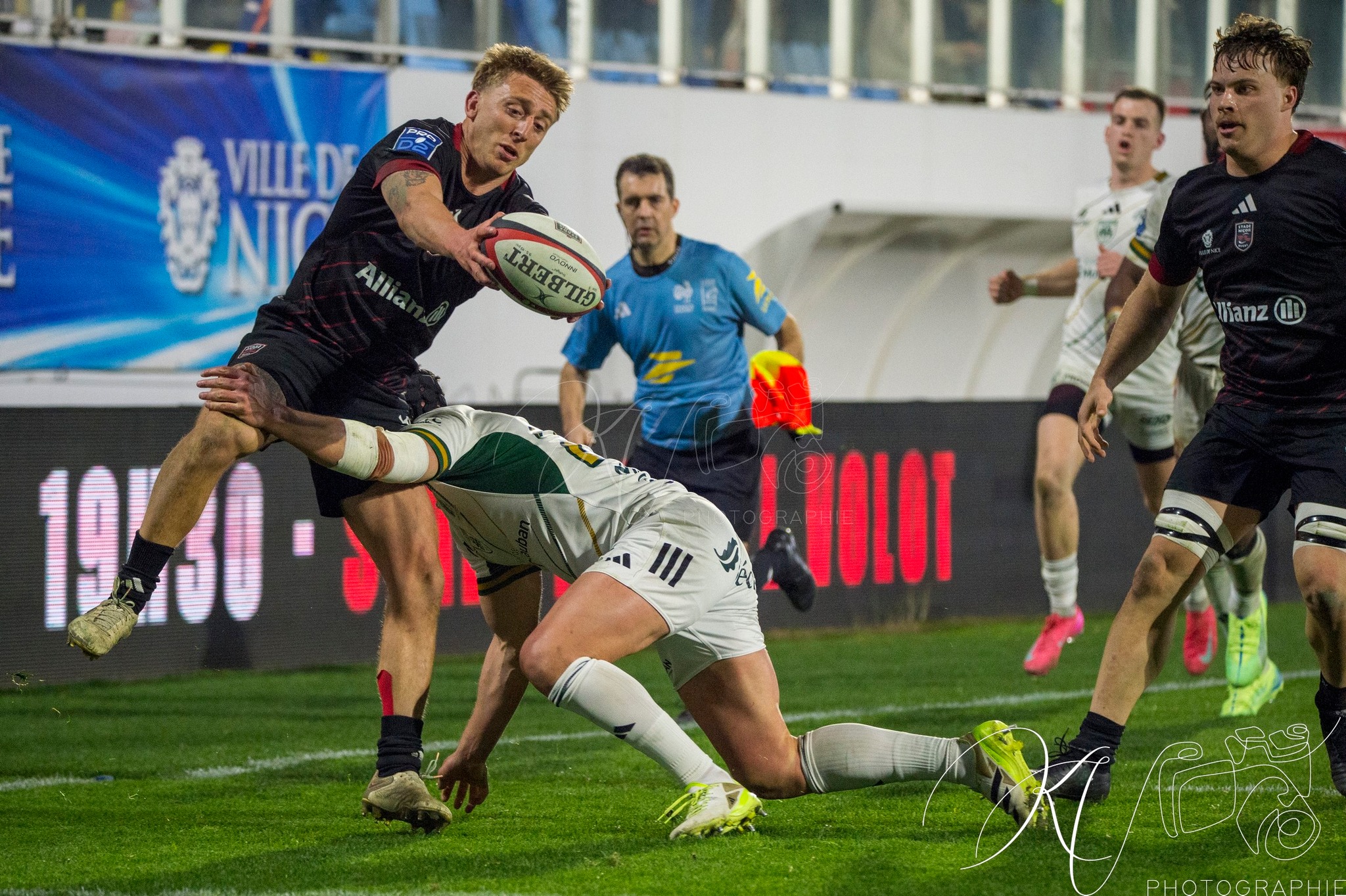  Stade niçois - US Montauban - Rugby - FFR 2025 - Pro D2 - Stade Niçois (7) vs (15) US Montauban (#PD225PD2SNUSM02) Photo by: Karine Valentin | Siuxy Sports 2025-02-21