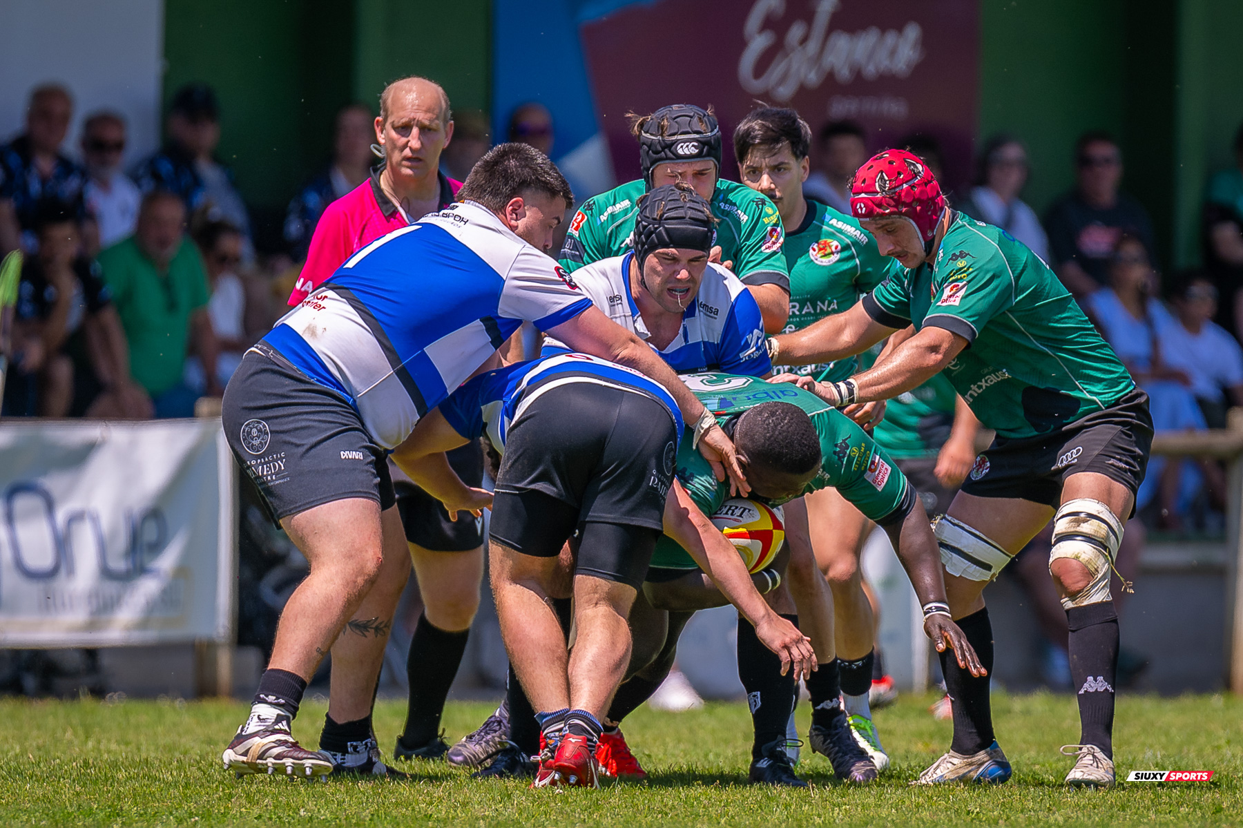  Gernika Rugby Taldea - Club de Rugby Sant Cugat - Rugby - FER 2025 - Sémi Final Ascenso - Gernika (24) vs (11) Sant Cugat (#FER25SFAGRTCRSC) Photo by: Fredy Monfoto | Siuxy Sports 2025-05-18