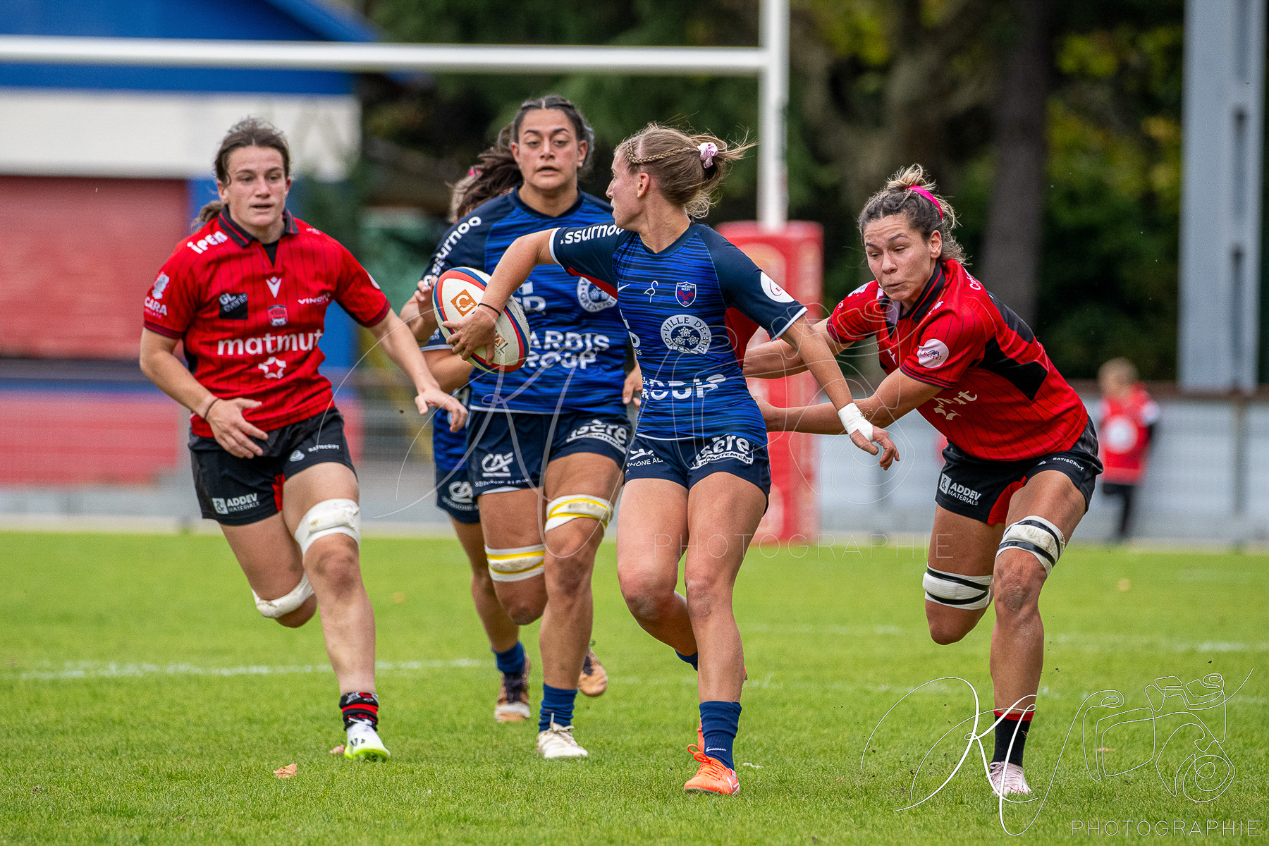  FC Grenoble Rugby - Lyon Olympique Universitaire - Rugby - FFR 2025 - Elite 1 F - Amazones FCG vs Lyon Olympique Universitaire (#FFR25E1FALOU1) Photo by: Karine Valentin | Siuxy Sports 2025-10-18