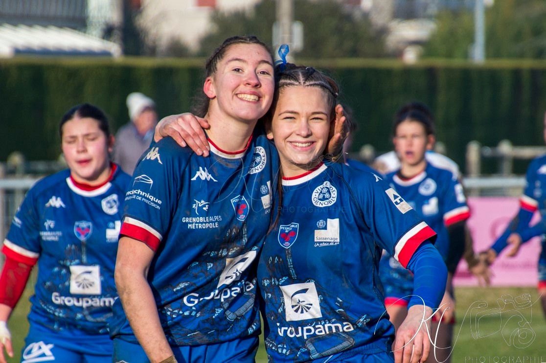  FC Grenoble Rugby - Montpellier Hérault Rugby - Rugby - FFR 2025 - U-18 Fém - Grenoble vs Montpellier (#FFR25U18GREMON1) Photo by: Karine Valentin | Siuxy Sports 2025-01-18