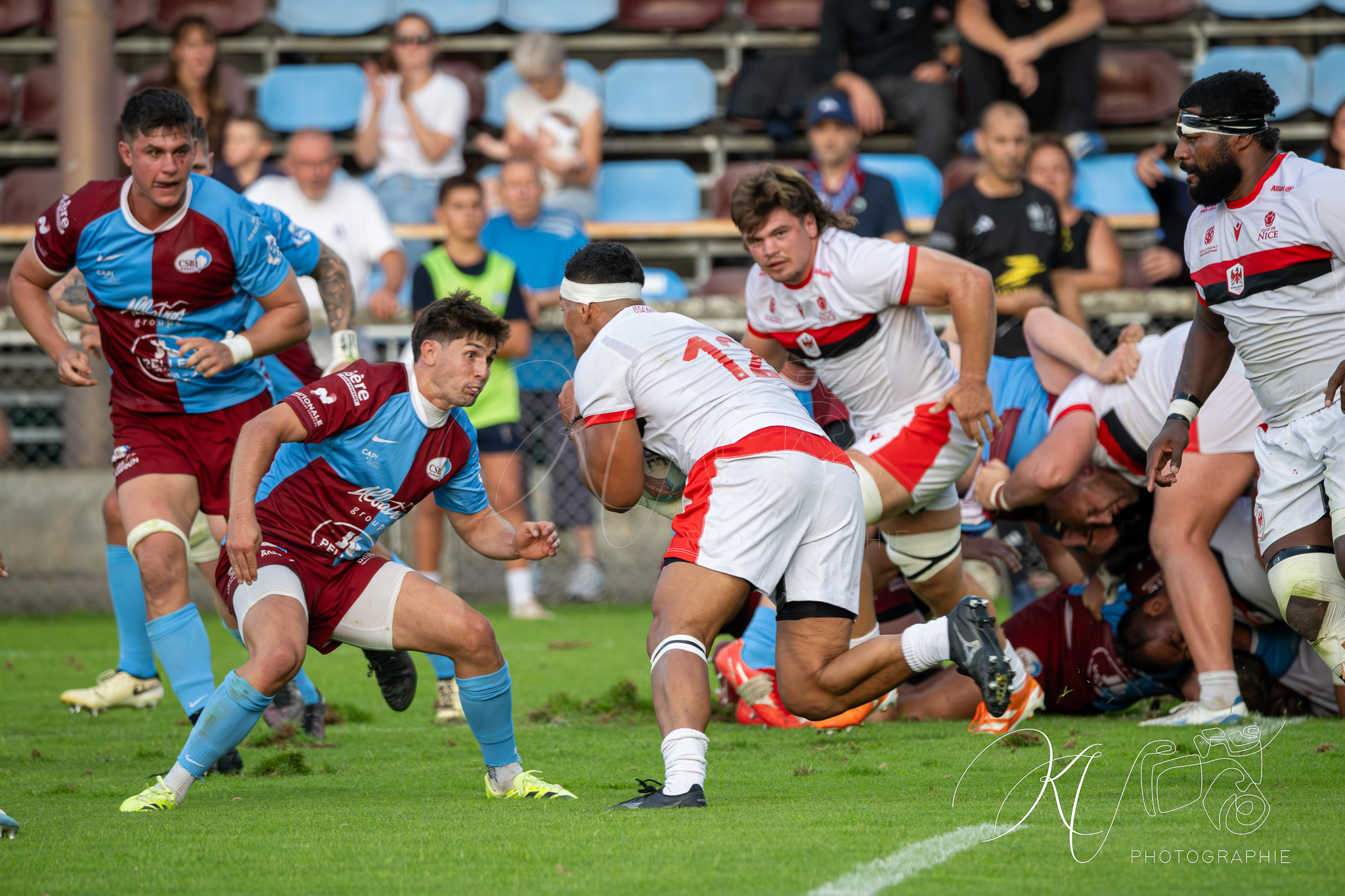  CS Bourgoin-Jallieu - Stade niçois - Rugby - FFR 2025 - Nationale - CS Bourgoin-Jallieu vs Stade Niçois (#FFR25NABJSN19) Photo by: Karine Valentin | Siuxy Sports 2025-09-06