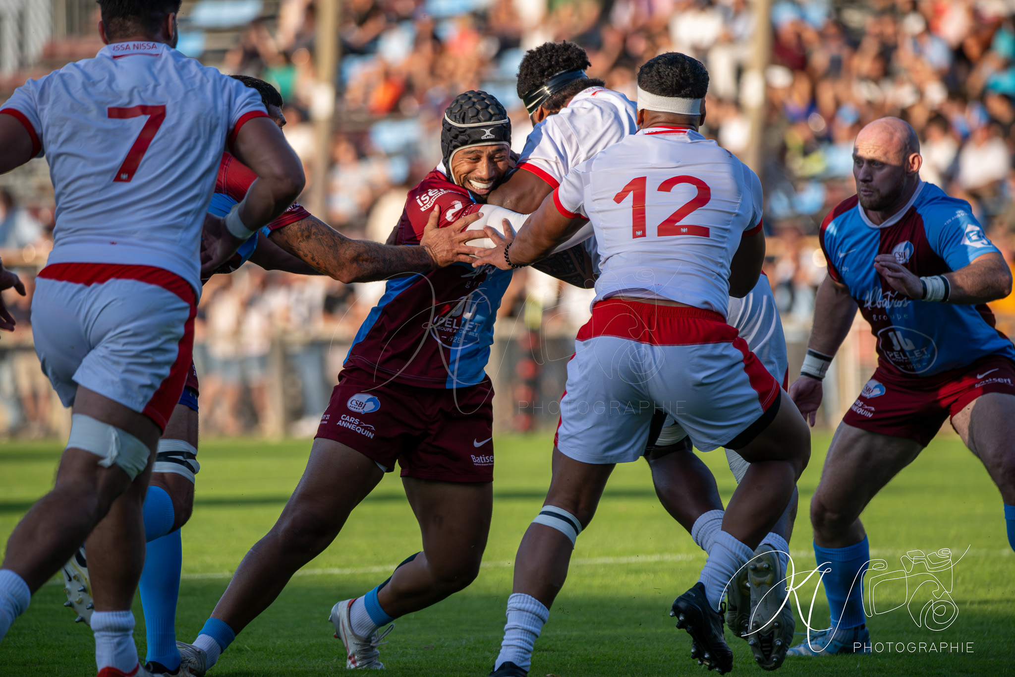  CS Bourgoin-Jallieu - Stade niçois - Rugby - FFR 2025 - Nationale - CS Bourgoin-Jallieu vs Stade Niçois (#FFR25NABJSN19) Photo by: Karine Valentin | Siuxy Sports 2025-09-06