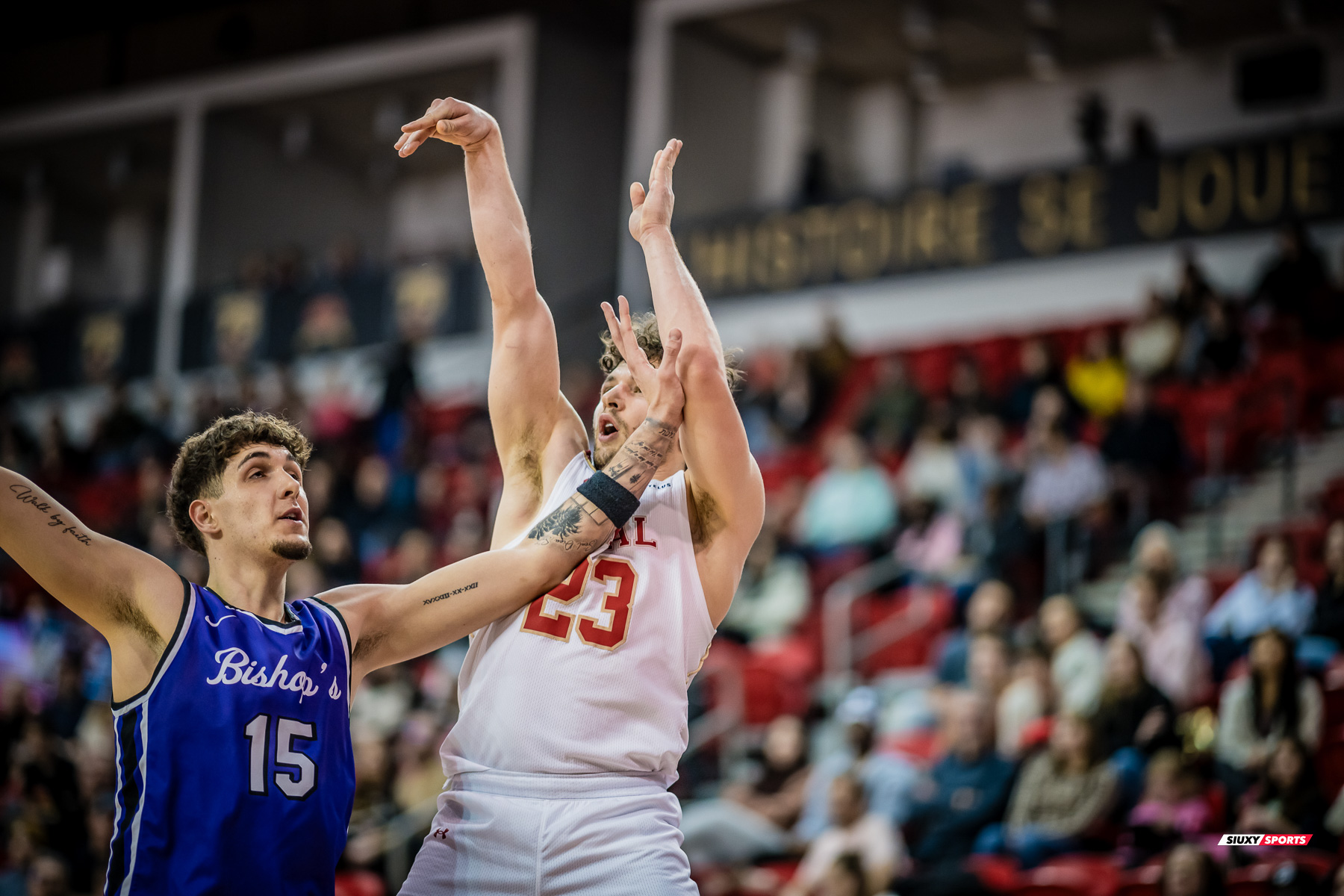 Université Laval - Bishop's University - Basketball - RSEQ 2025 - Basketball M - U.Laval (65) vs (73) Bishop's (#RSEQ25BMULBI02) Photo by: Louis Charland | Siuxy Sports 2025-02-01