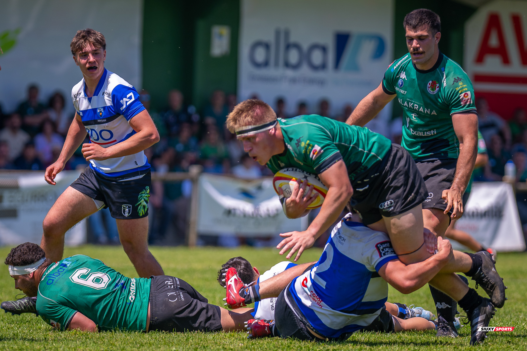  Gernika Rugby Taldea - Club de Rugby Sant Cugat - Rugby - FER 2025 - Sémi Final Ascenso - Gernika (24) vs (11) Sant Cugat (#FER25SFAGRTCRSC) Photo by: Fredy Monfoto | Siuxy Sports 2025-05-18