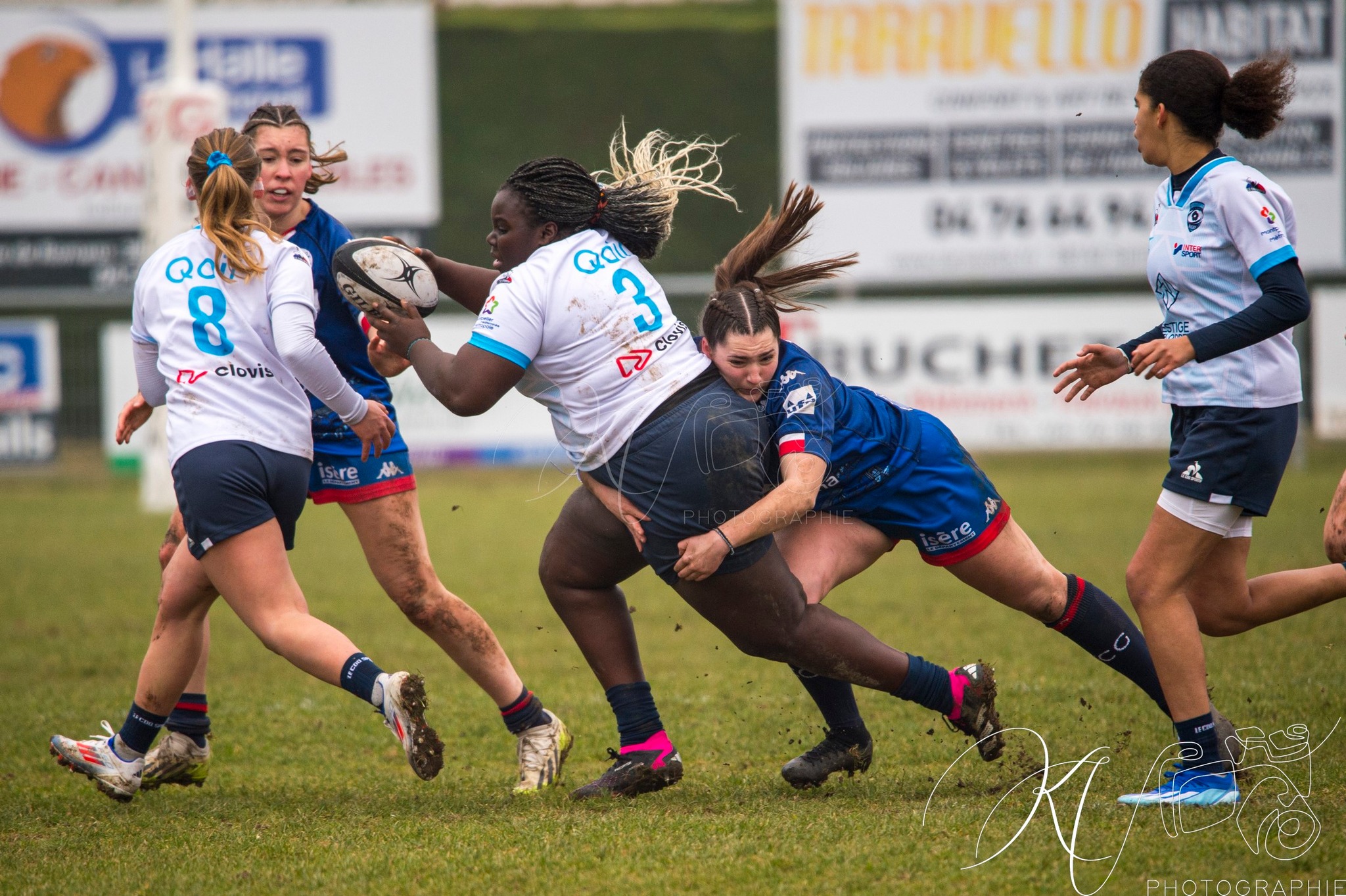  FC Grenoble Rugby - Montpellier Hérault Rugby - Rugby - FFR 2025 - U-18 Fém - Grenoble vs Montpellier (#FFR25U18GREMON1) Photo by: Karine Valentin | Siuxy Sports 2025-01-18