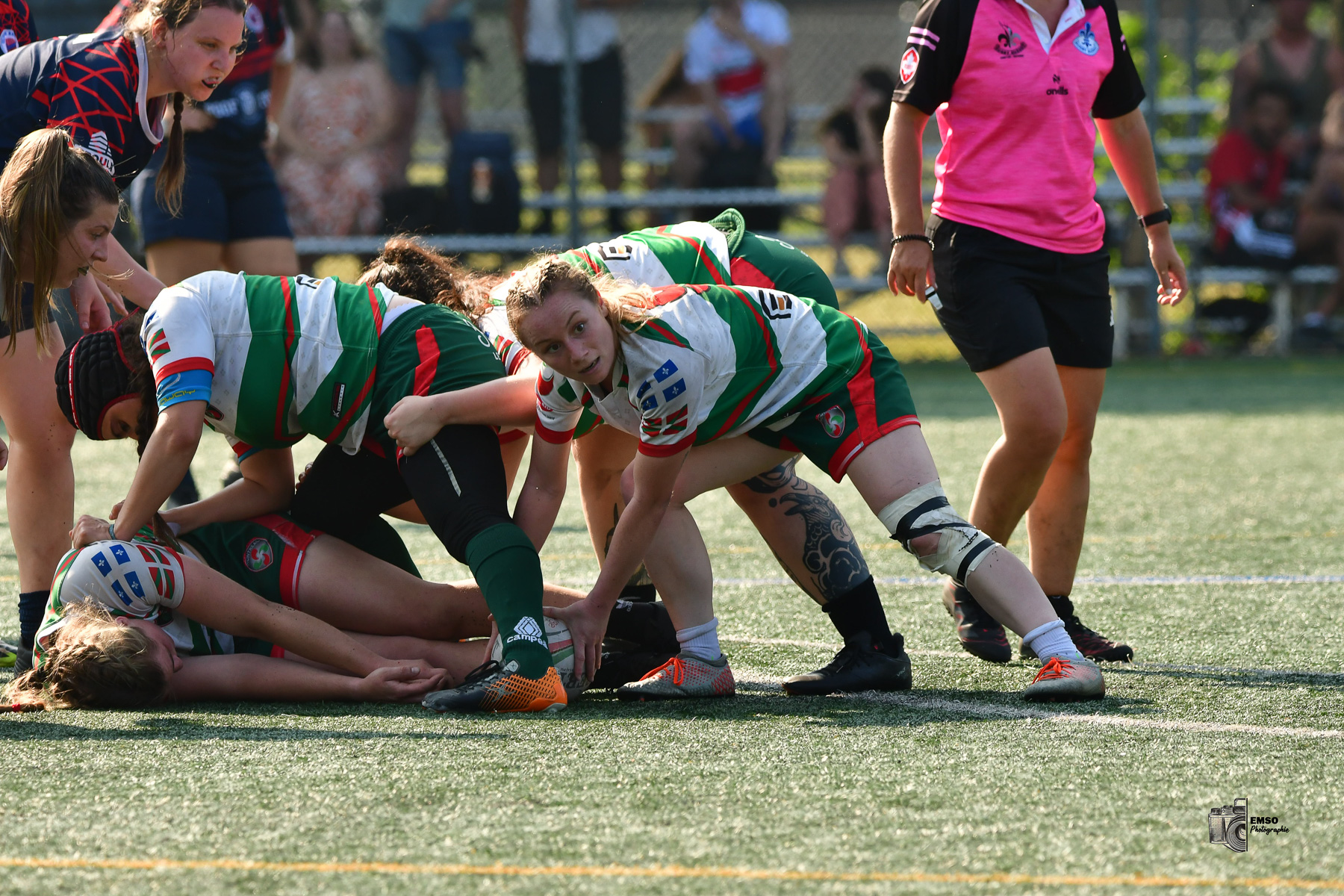  Rugby Club de Montréal - Braves de Trois-Rivières - Rugby - RQ 2025 - LPR2 F - Demi Finale - RCM (48) vs (14) Braves de Trois-Rivières (#RQ25LP2FRCMB8) Photo by: emso photo | Siuxy Sports 2025-08-09