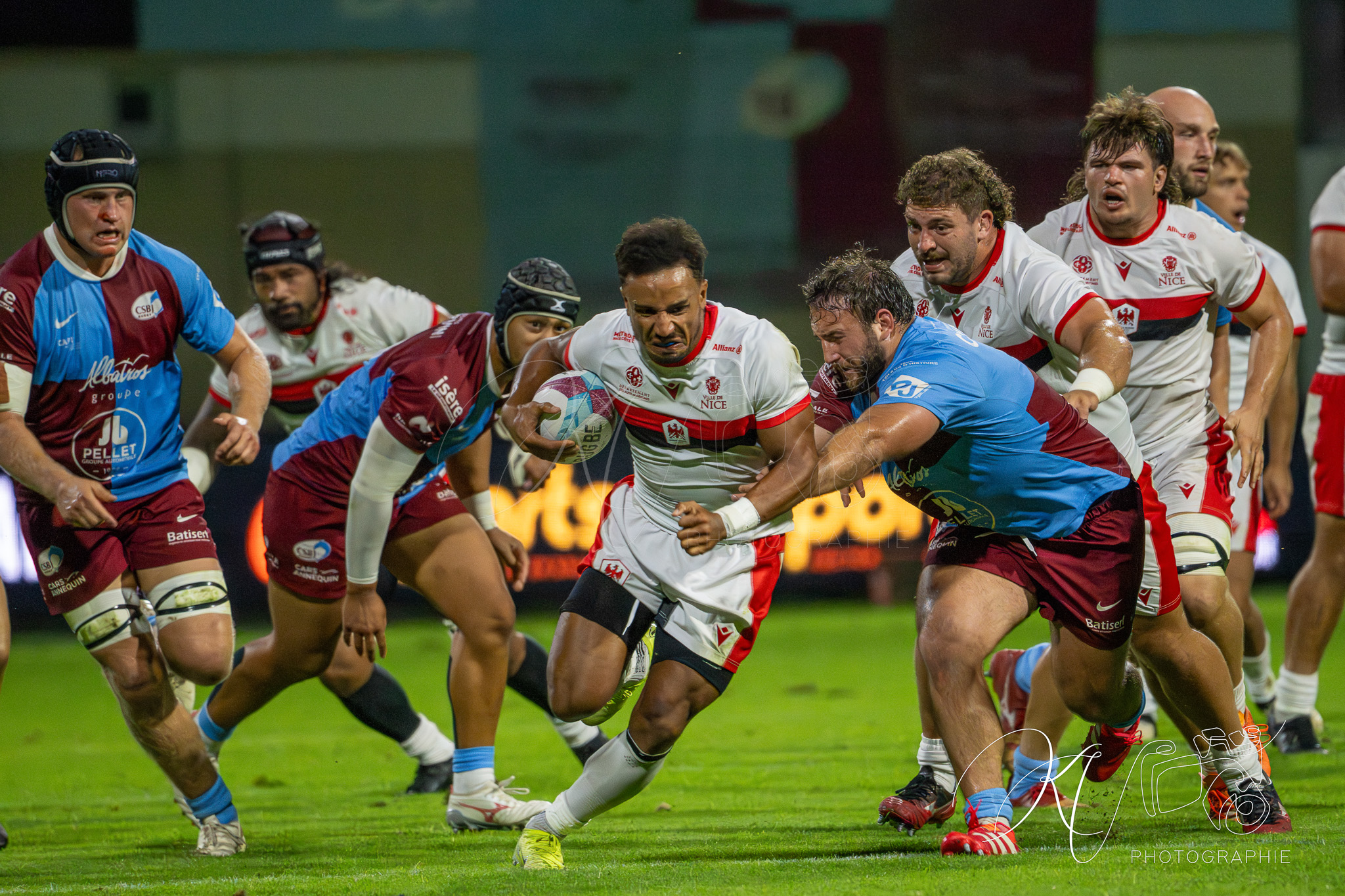  CS Bourgoin-Jallieu - Stade niçois - Rugby - FFR 2025 - Nationale - CS Bourgoin-Jallieu vs Stade Niçois (#FFR25NABJSN19) Photo by: Karine Valentin | Siuxy Sports 2025-09-06