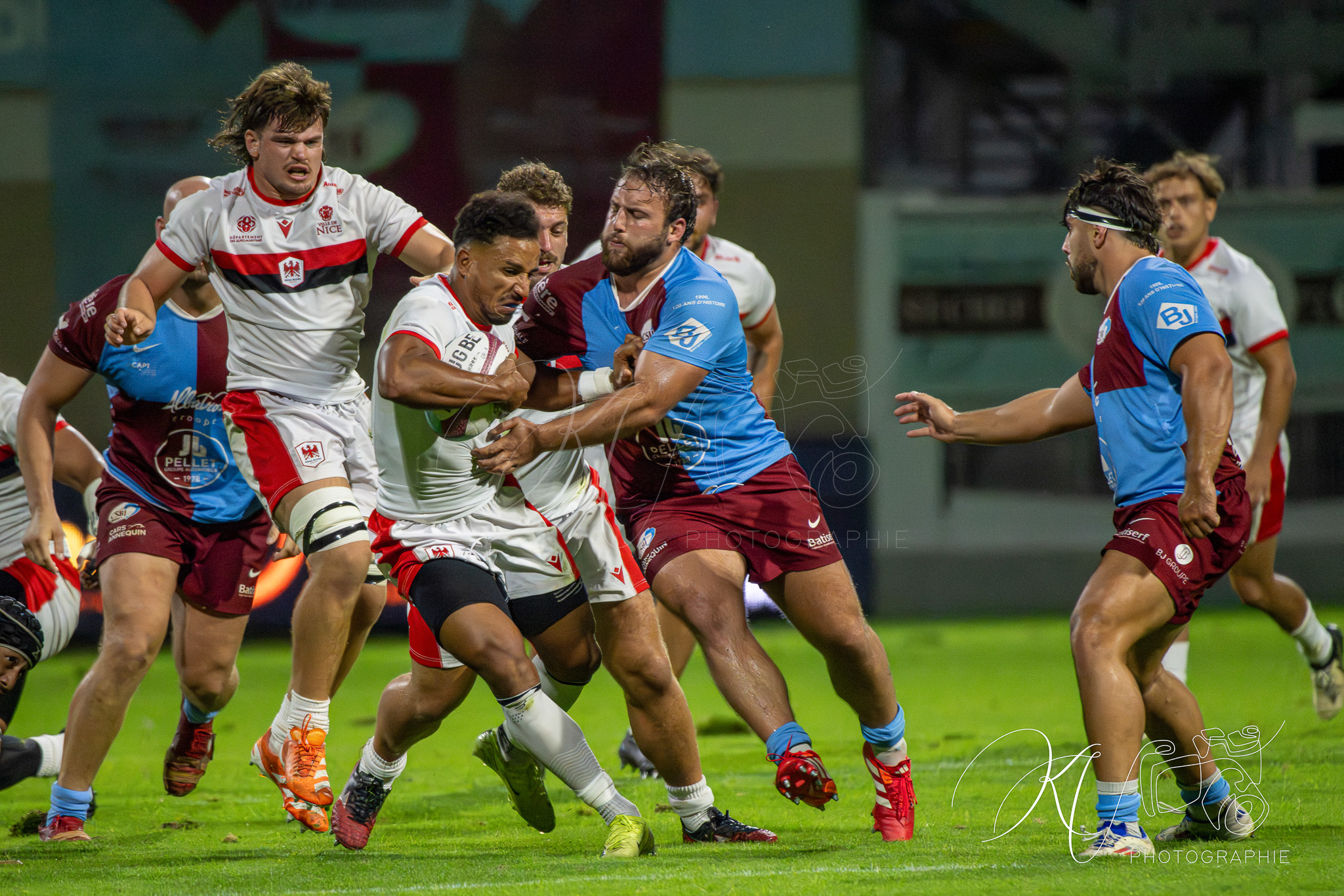  CS Bourgoin-Jallieu - Stade niçois - Rugby - FFR 2025 - Nationale - CS Bourgoin-Jallieu vs Stade Niçois (#FFR25NABJSN19) Photo by: Karine Valentin | Siuxy Sports 2025-09-06