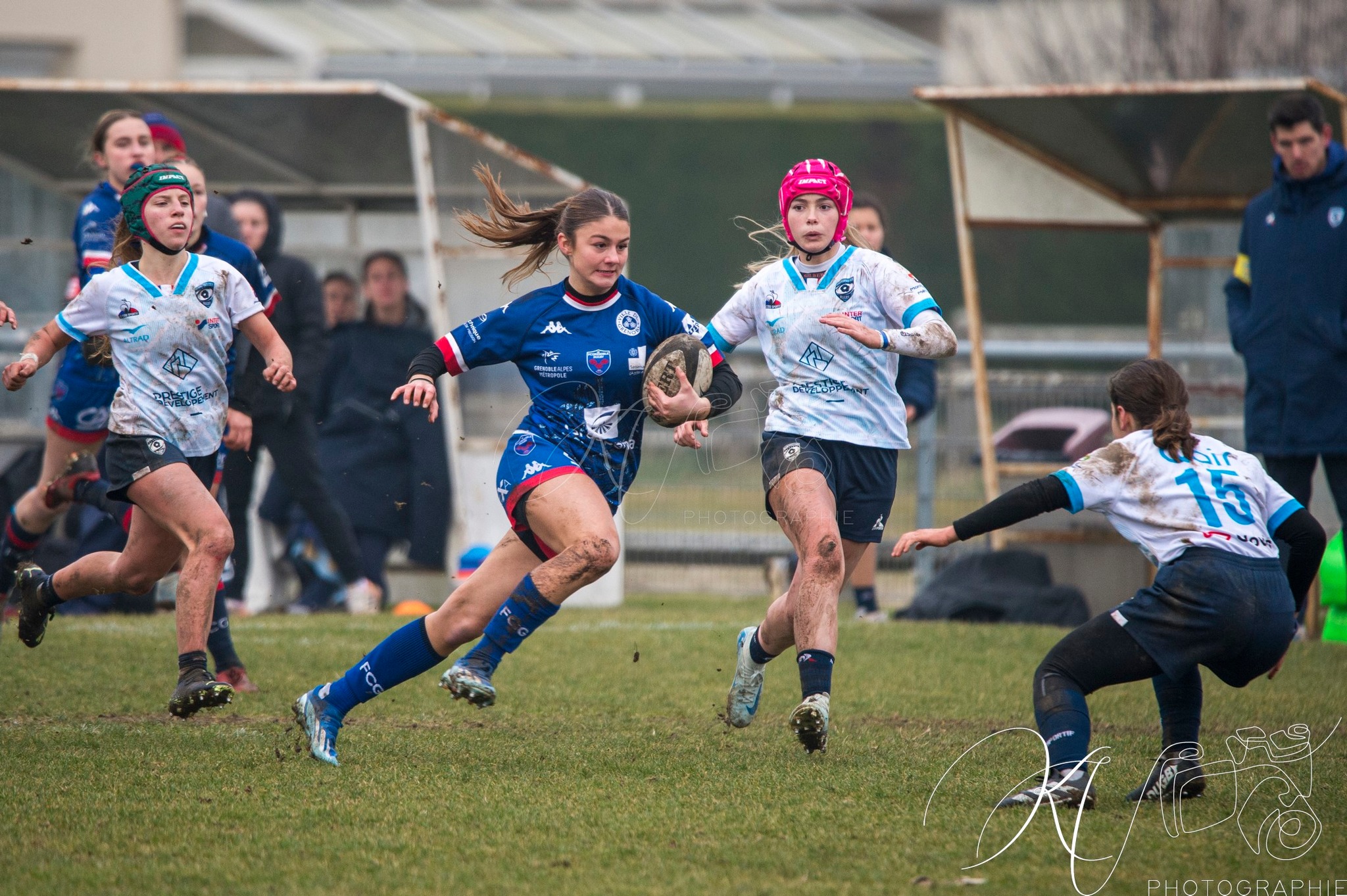  FC Grenoble Rugby - Montpellier Hérault Rugby - Rugby - FFR 2025 - U-18 Fém - Grenoble vs Montpellier (#FFR25U18GREMON1) Photo by: Karine Valentin | Siuxy Sports 2025-01-18