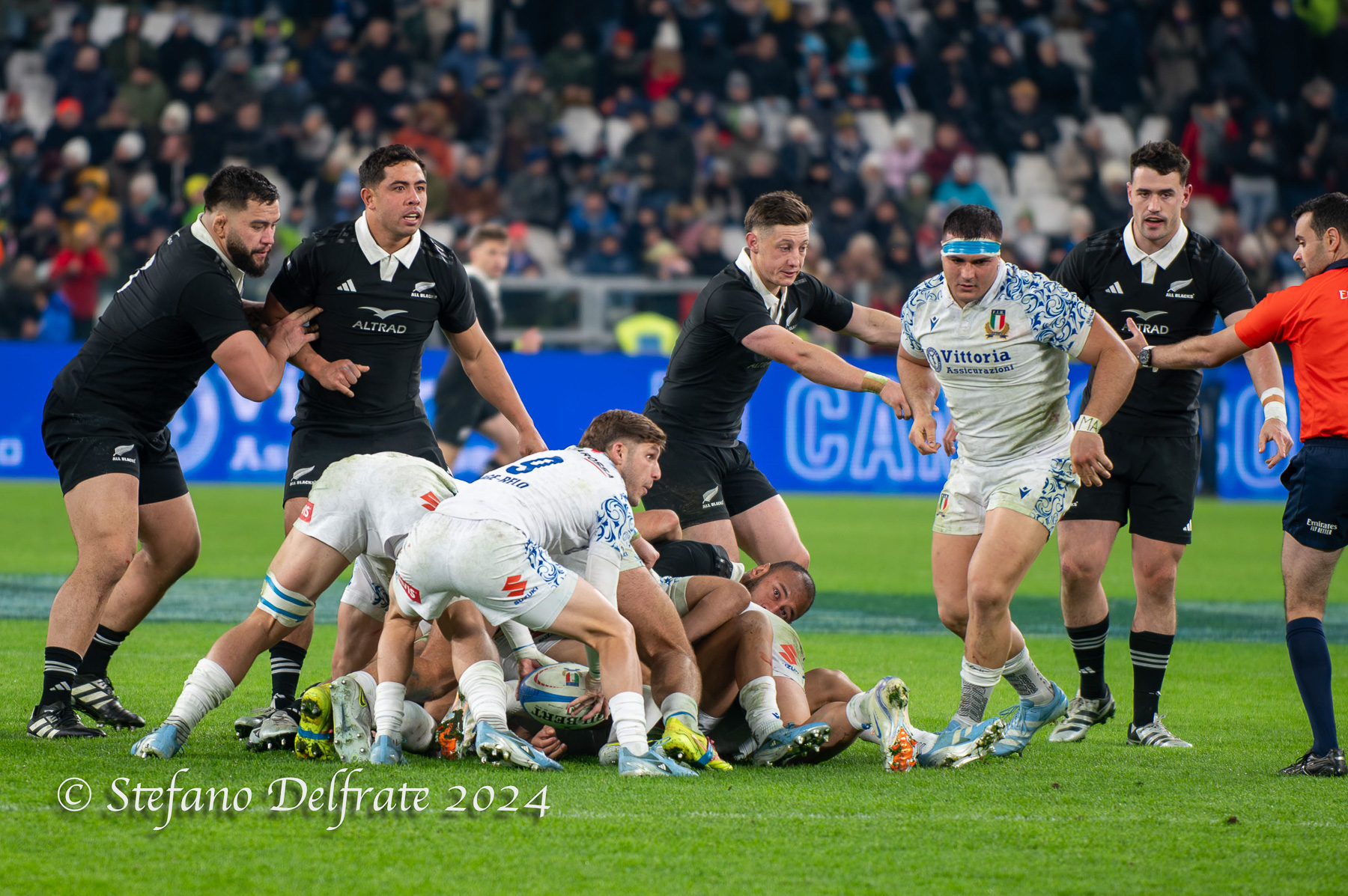  Nazionale di rugby a 15 dell'Italia - New Zealand national rugby union team - Rugby - 2024 Autumn Nations Series - Italia vs All Blacks (#2024AUTITNZ11) Photo by: Stefano Delfrate | Siuxy Sports 2024-11-23