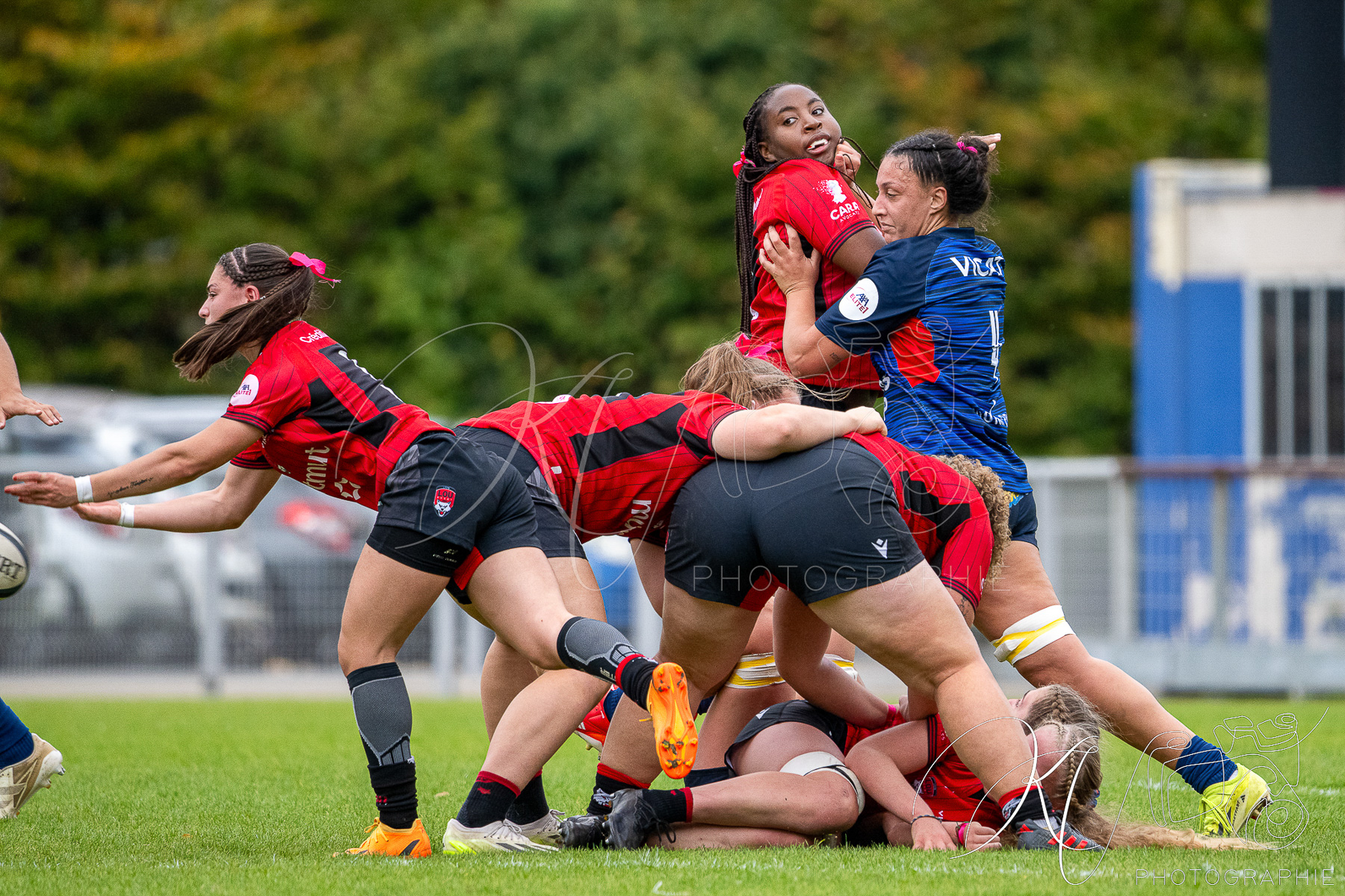  FC Grenoble Rugby - Lyon Olympique Universitaire - Rugby - FFR 2025 - Elite 1 F - Amazones FCG vs Lyon Olympique Universitaire (#FFR25E1FALOU1) Photo by: Karine Valentin | Siuxy Sports 2025-10-18