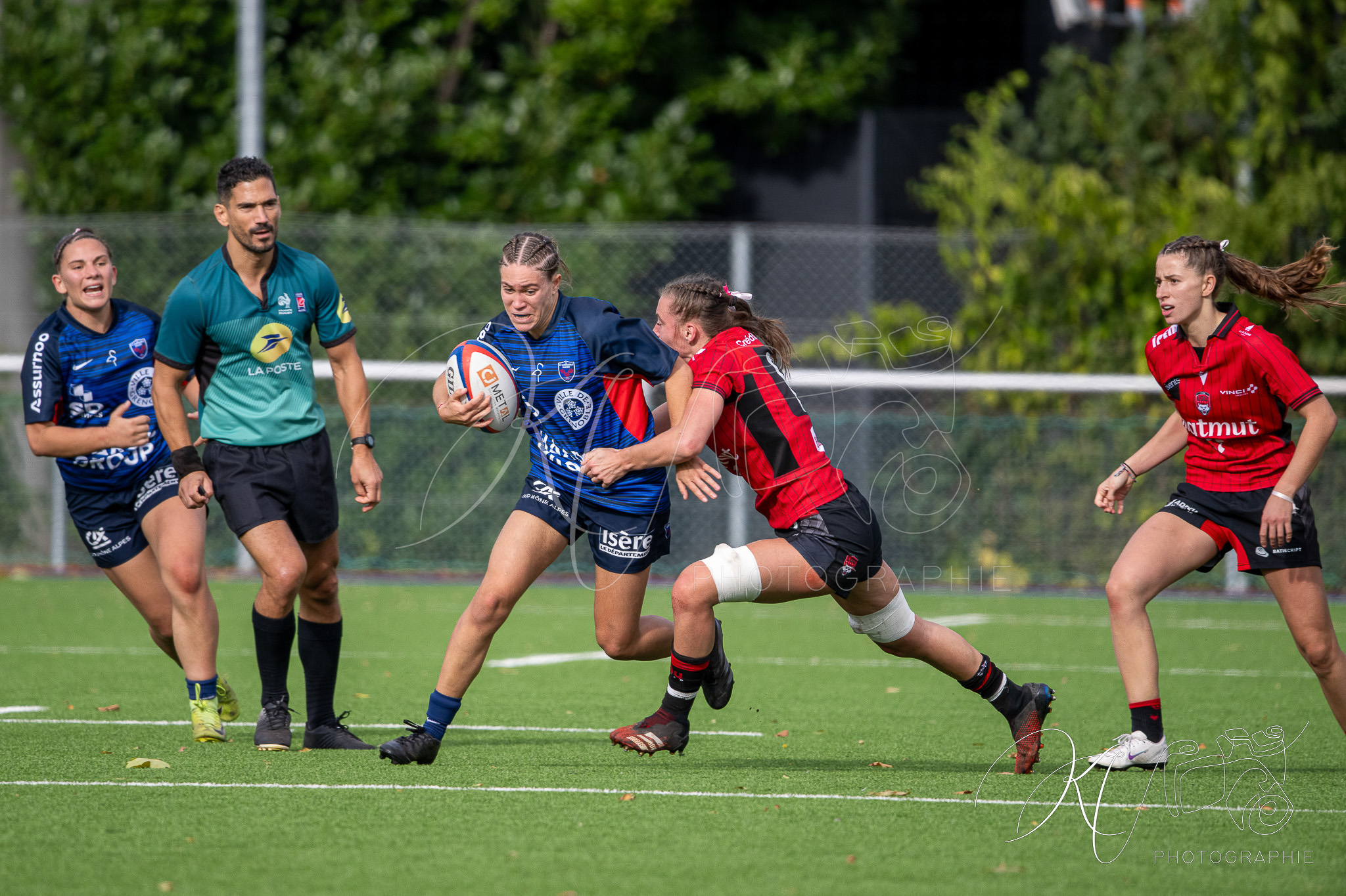  FC Grenoble Rugby - Lyon Olympique Universitaire - Rugby - FFR 2025 - Reserve Élite F - FC Grenoble vs Lyon Olympique Universitaire (#FFR25REFGL10) Photo by: Karine Valentin | Siuxy Sports 2025-10-05