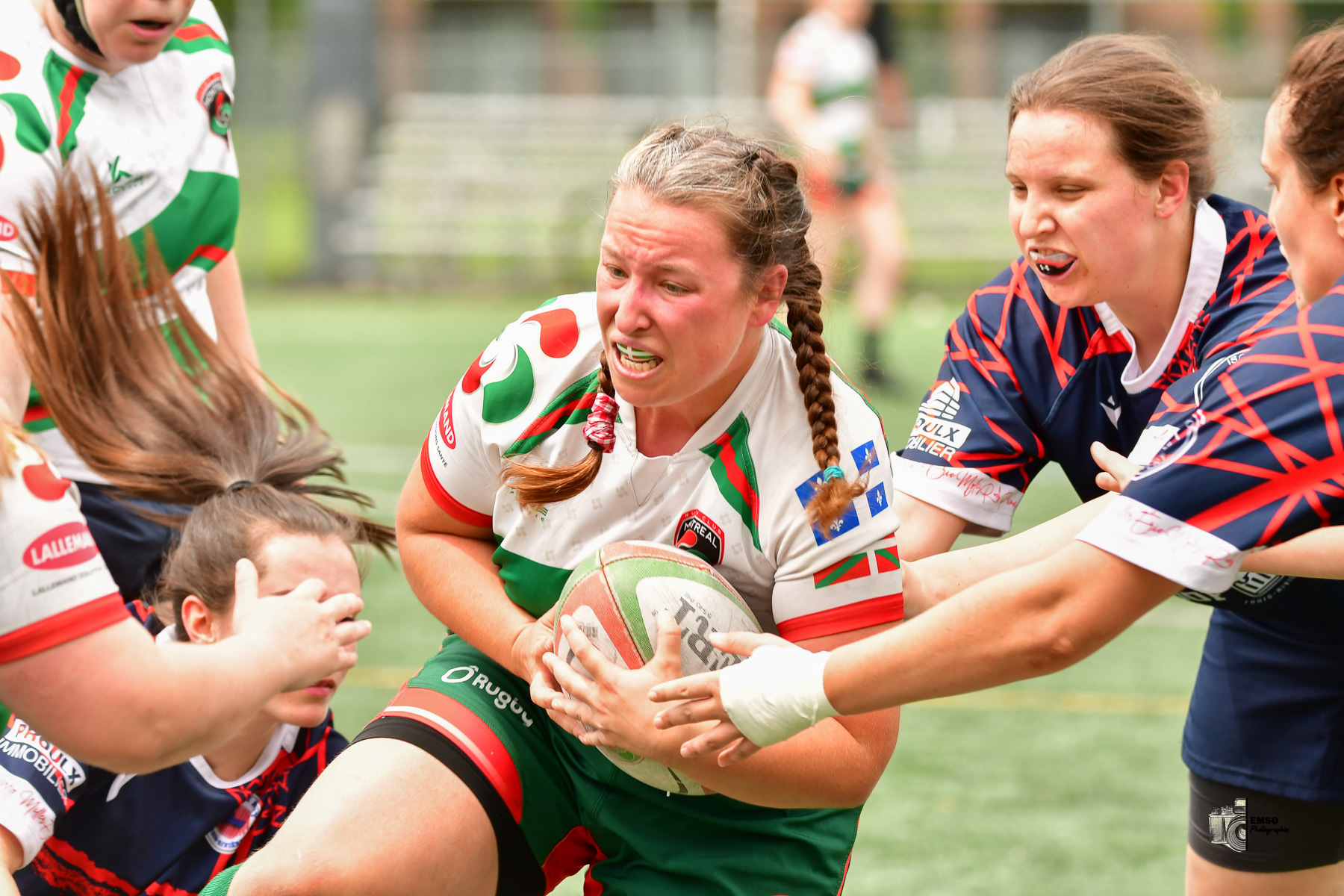 Coraline BROCHET -  Rugby Club de Montréal - Braves de Trois-Rivières - Rugby - RQ 2025 - LQ2F - Rugby Club de Montréal vs Braves de Trois-Rivières (#RQ25LQ2FRCMB7) Photo by: emso photo | Siuxy Sports 2025-07-05