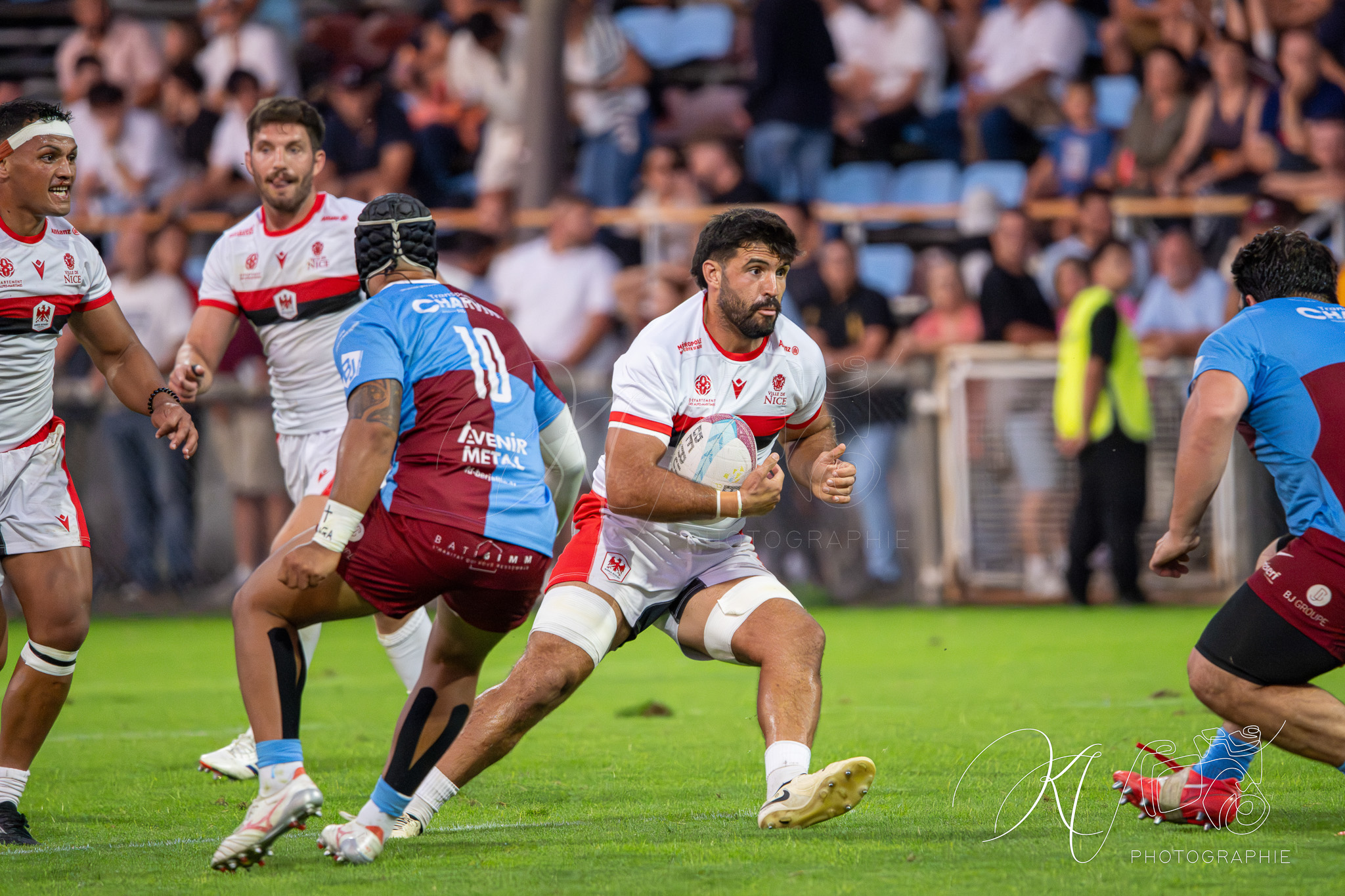  CS Bourgoin-Jallieu - Stade niçois - Rugby - FFR 2025 - Nationale - CS Bourgoin-Jallieu vs Stade Niçois (#FFR25NABJSN19) Photo by: Karine Valentin | Siuxy Sports 2025-09-06