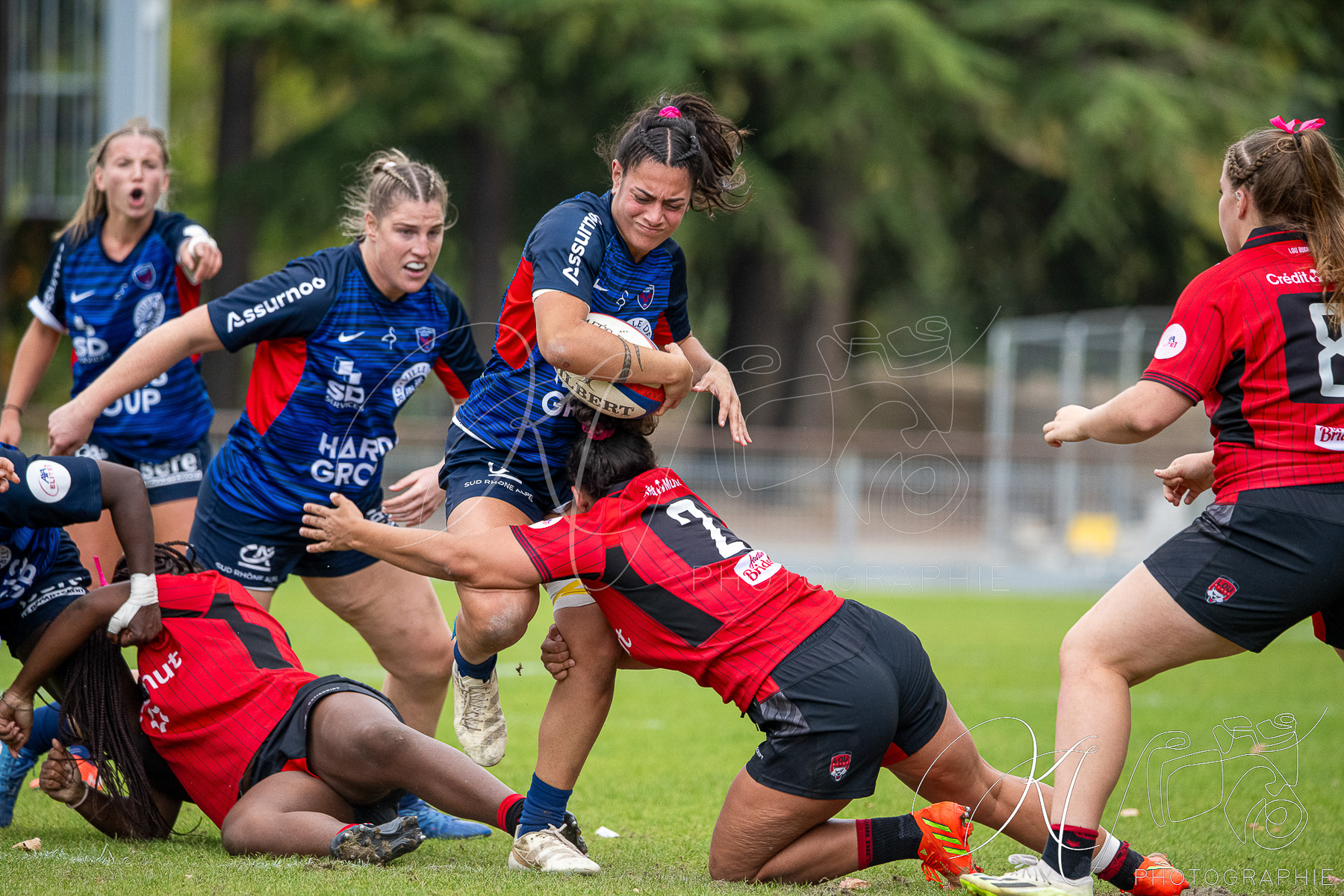  FC Grenoble Rugby - Lyon Olympique Universitaire - Rugby - FFR 2025 - Elite 1 F - Amazones FCG vs Lyon Olympique Universitaire (#FFR25E1FALOU1) Photo by: Karine Valentin | Siuxy Sports 2025-10-18