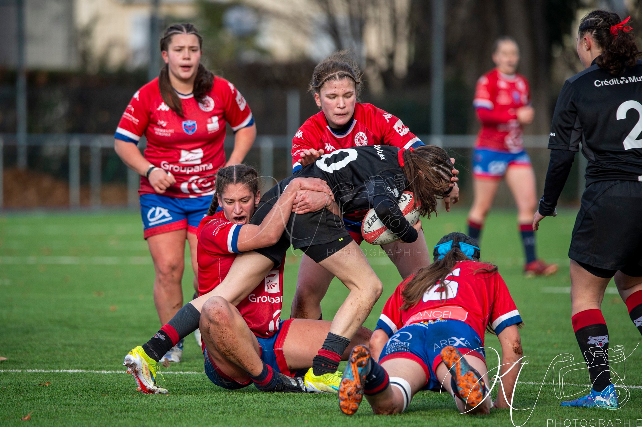 FC Grenoble Rugby - Lyon Olympique Universitaire - Rugby - FFR 2024 - U18 FEM - FC Grenoble Amazones vs LOU (#FFR24U18FFCGLOU01) Photo by: Karine Valentin | Siuxy Sports 2024-12-14