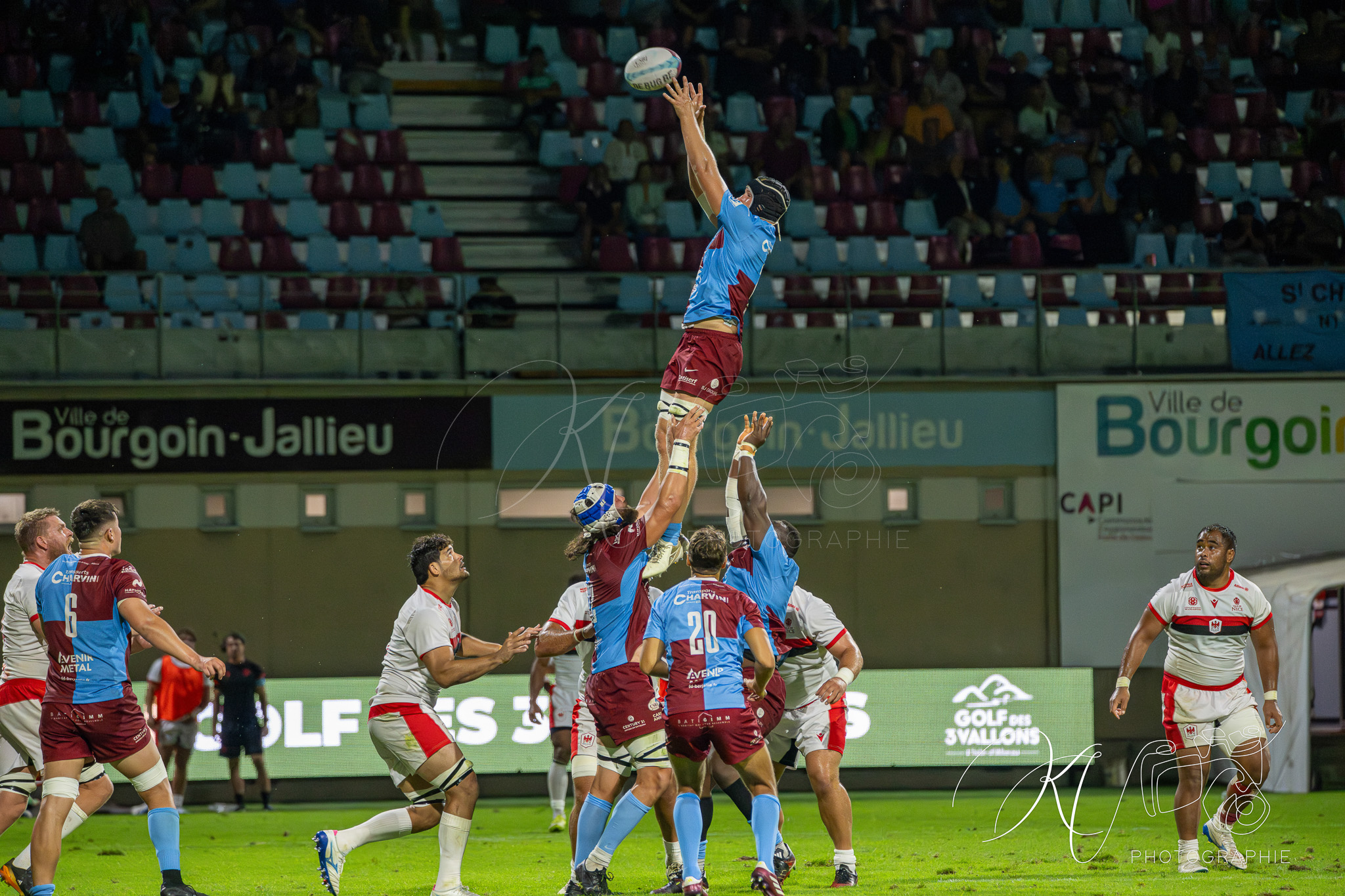  CS Bourgoin-Jallieu - Stade niçois - Rugby - FFR 2025 - Nationale - CS Bourgoin-Jallieu vs Stade Niçois (#FFR25NABJSN19) Photo by: Karine Valentin | Siuxy Sports 2025-09-06