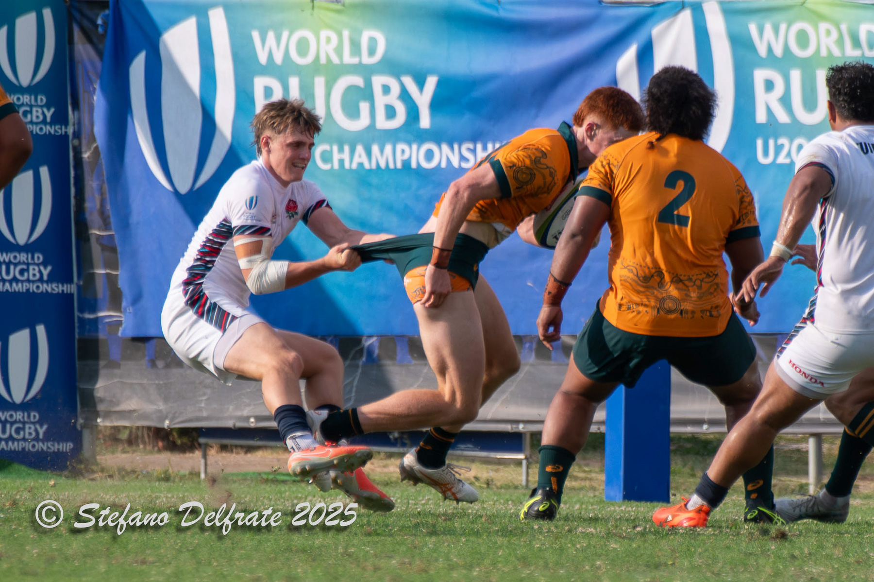  Australia U-20 national rugby union team (M) - England U-20 national rugby union team - Rugby - 2025 World Rugby U20 Championship - Australia (68) vs (40) England (#RWC25U20AUEN) Photo by: Stefano Delfrate | Siuxy Sports 2025-07-26