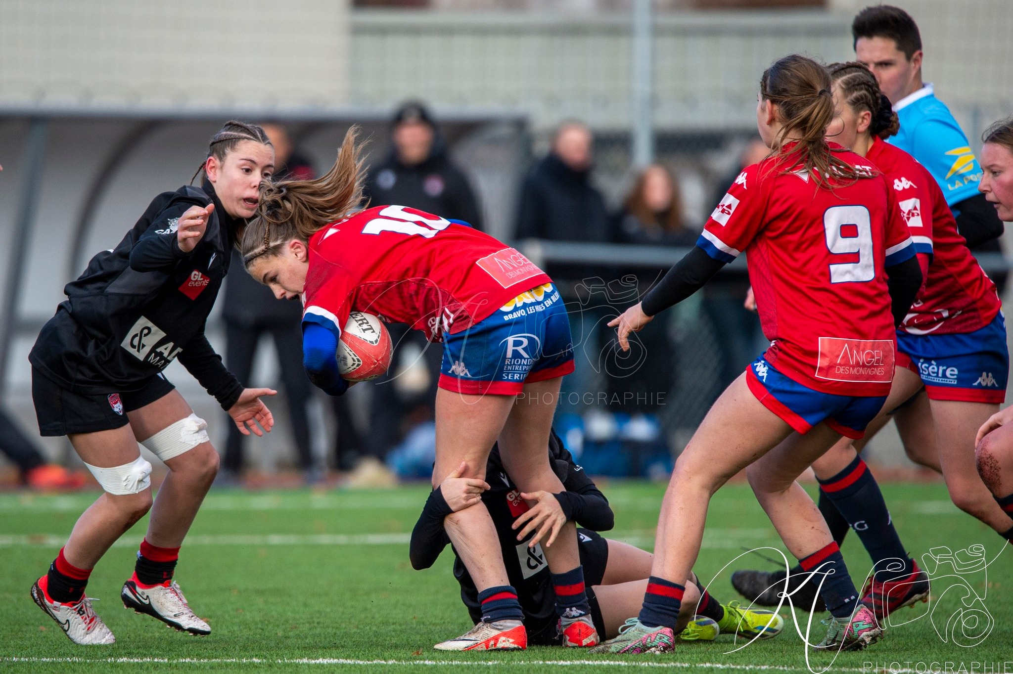  FC Grenoble Rugby - Lyon Olympique Universitaire - Rugby - FFR 2024 - U18 FEM - FC Grenoble Amazones vs LOU (#FFR24U18FFCGLOU01) Photo by: Karine Valentin | Siuxy Sports 2024-12-14