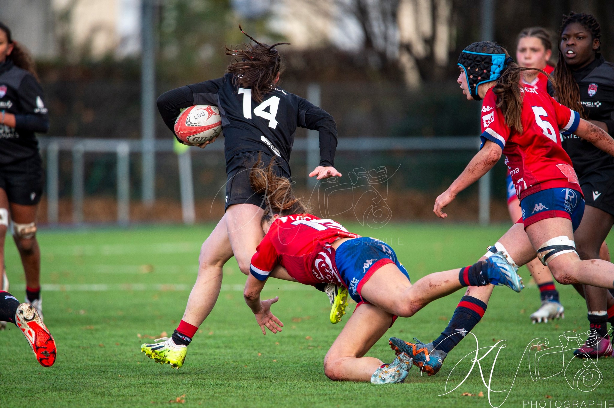  FC Grenoble Rugby - Lyon Olympique Universitaire - Rugby - FFR 2024 - U18 FEM - FC Grenoble Amazones vs LOU (#FFR24U18FFCGLOU01) Photo by: Karine Valentin | Siuxy Sports 2024-12-14