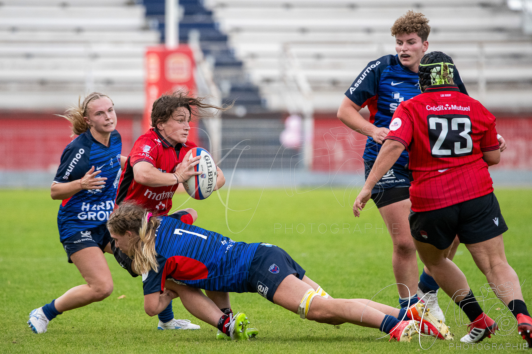  FC Grenoble Rugby - Lyon Olympique Universitaire - Rugby - FFR 2025 - Elite 1 F - Amazones FCG vs Lyon Olympique Universitaire (#FFR25E1FALOU1) Photo by: Karine Valentin | Siuxy Sports 2025-10-18