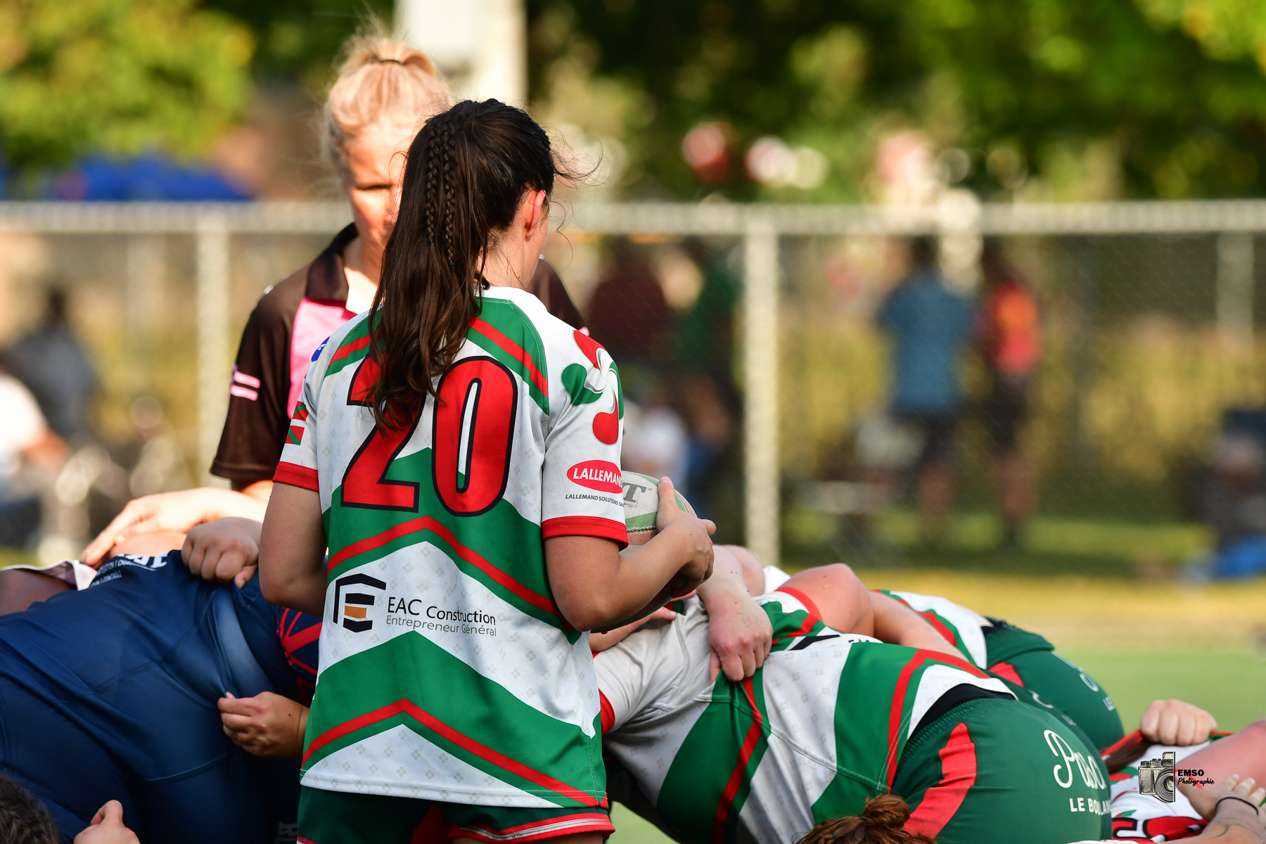  Rugby Club de Montréal - Braves de Trois-Rivières - Rugby - RQ 2025 - LPR2 F - Demi Finale - RCM (48) vs (14) Braves de Trois-Rivières (#RQ25LP2FRCMB8) Photo by: emso photo | Siuxy Sports 2025-08-09