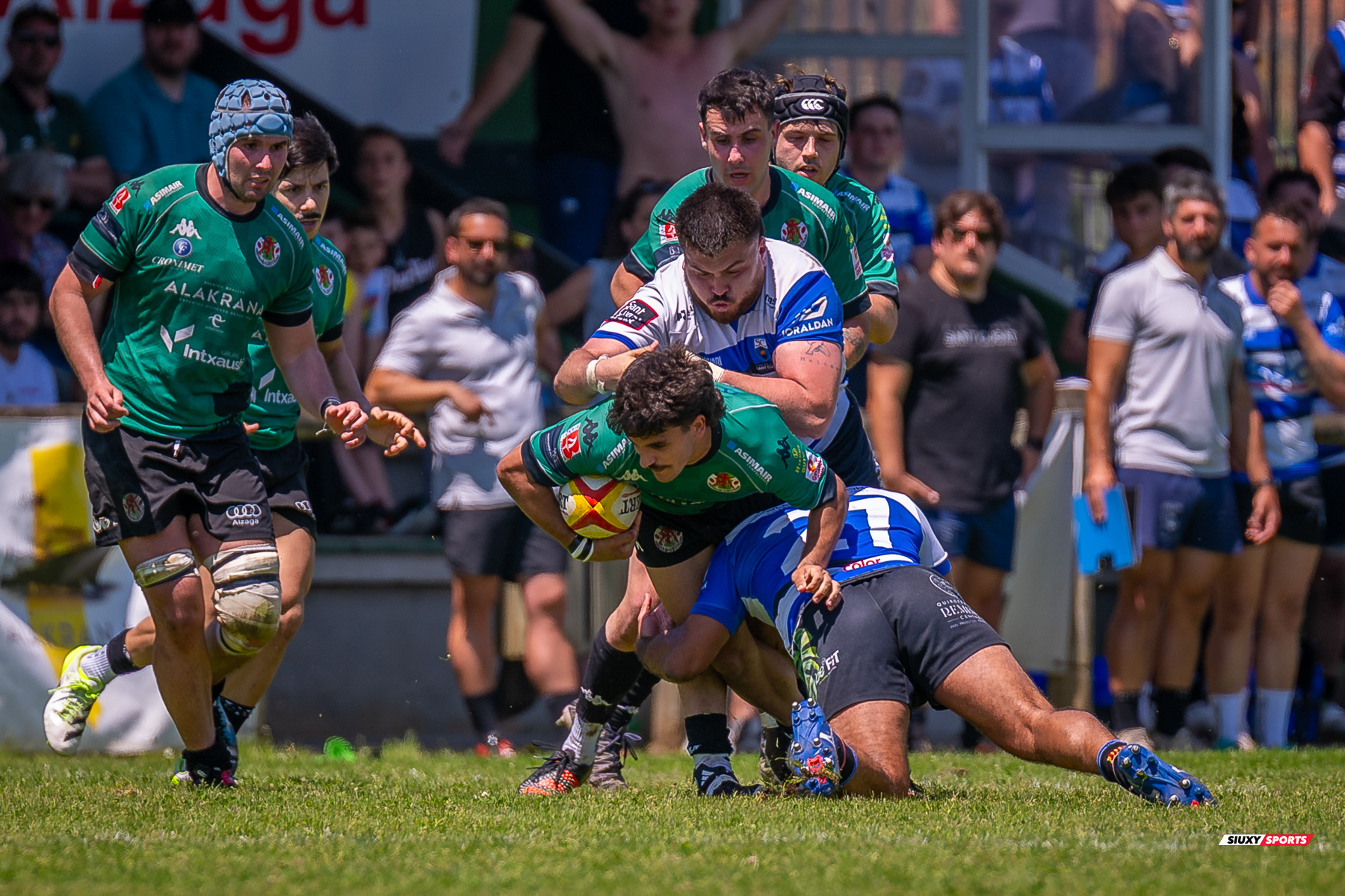  Gernika Rugby Taldea - Club de Rugby Sant Cugat - Rugby - FER 2025 - Sémi Final Ascenso - Gernika (24) vs (11) Sant Cugat (#FER25SFAGRTCRSC) Photo by: Fredy Monfoto | Siuxy Sports 2025-05-18