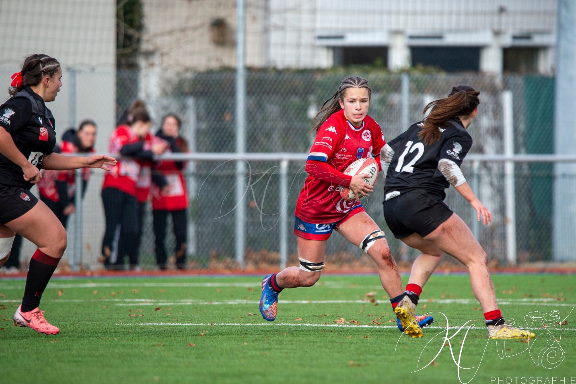  FC Grenoble Rugby - Lyon Olympique Universitaire - Rugby - FFR 2024 - U18 FEM - FC Grenoble Amazones vs LOU (#FFR24U18FFCGLOU01) Photo by: Karine Valentin | Siuxy Sports 2024-12-14