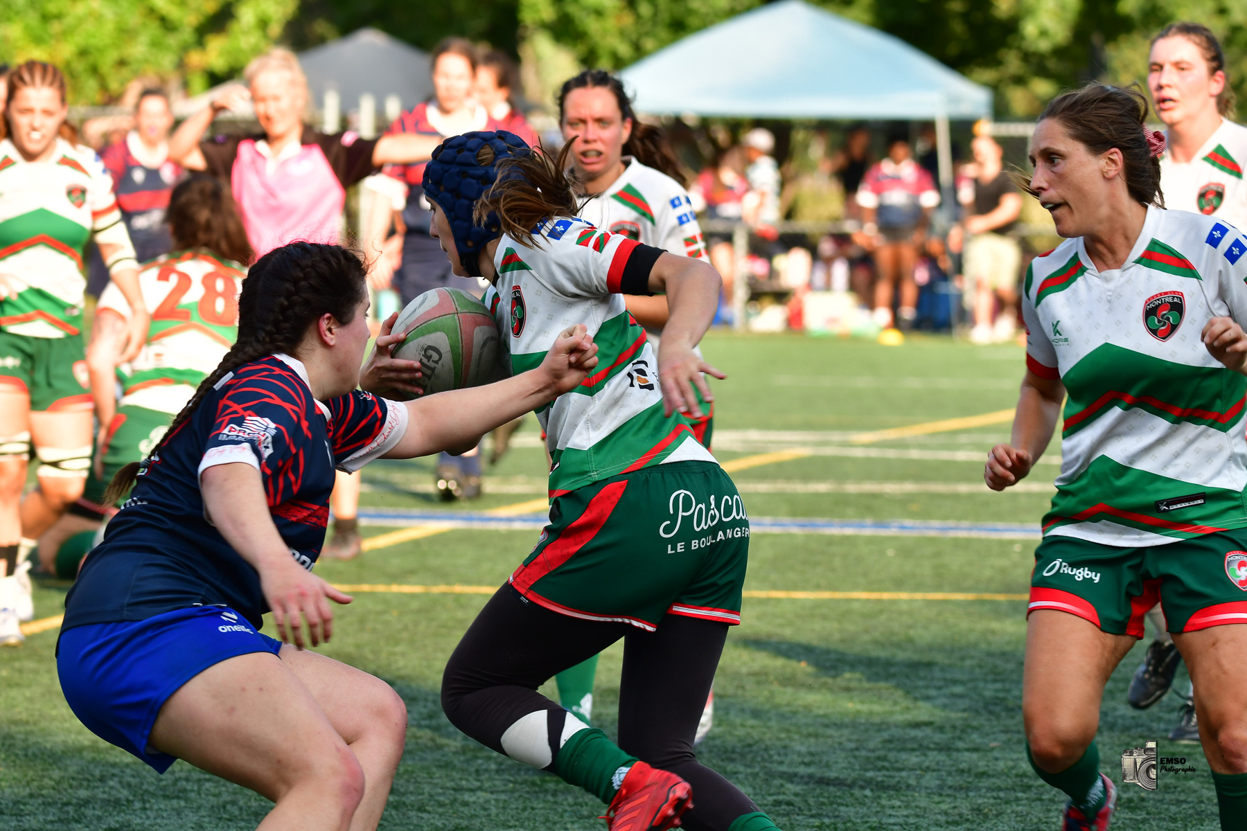  Rugby Club de Montréal - Braves de Trois-Rivières - Rugby - RQ 2025 - LPR2 F - Demi Finale - RCM (48) vs (14) Braves de Trois-Rivières (#RQ25LP2FRCMB8) Photo by: emso photo | Siuxy Sports 2025-08-09