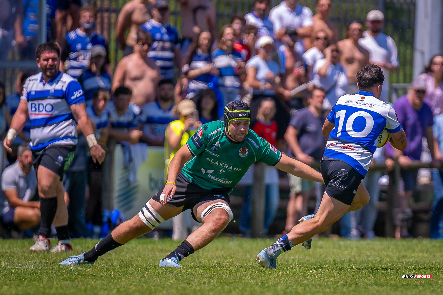  Gernika Rugby Taldea - Club de Rugby Sant Cugat - Rugby - FER 2025 - Sémi Final Ascenso - Gernika (24) vs (11) Sant Cugat (#FER25SFAGRTCRSC) Photo by: Fredy Monfoto | Siuxy Sports 2025-05-18