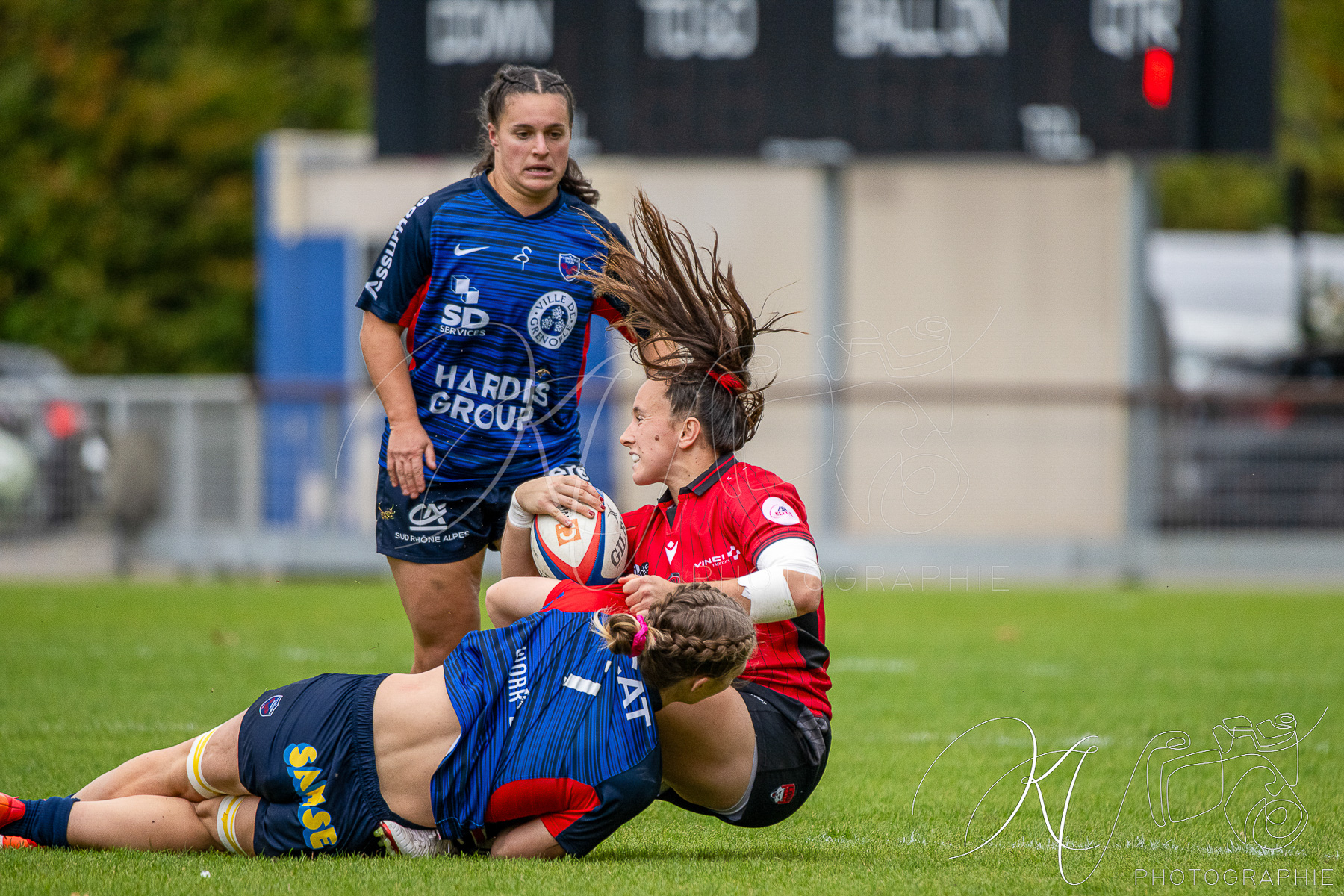  FC Grenoble Rugby - Lyon Olympique Universitaire - Rugby - FFR 2025 - Elite 1 F - Amazones FCG vs Lyon Olympique Universitaire (#FFR25E1FALOU1) Photo by: Karine Valentin | Siuxy Sports 2025-10-18